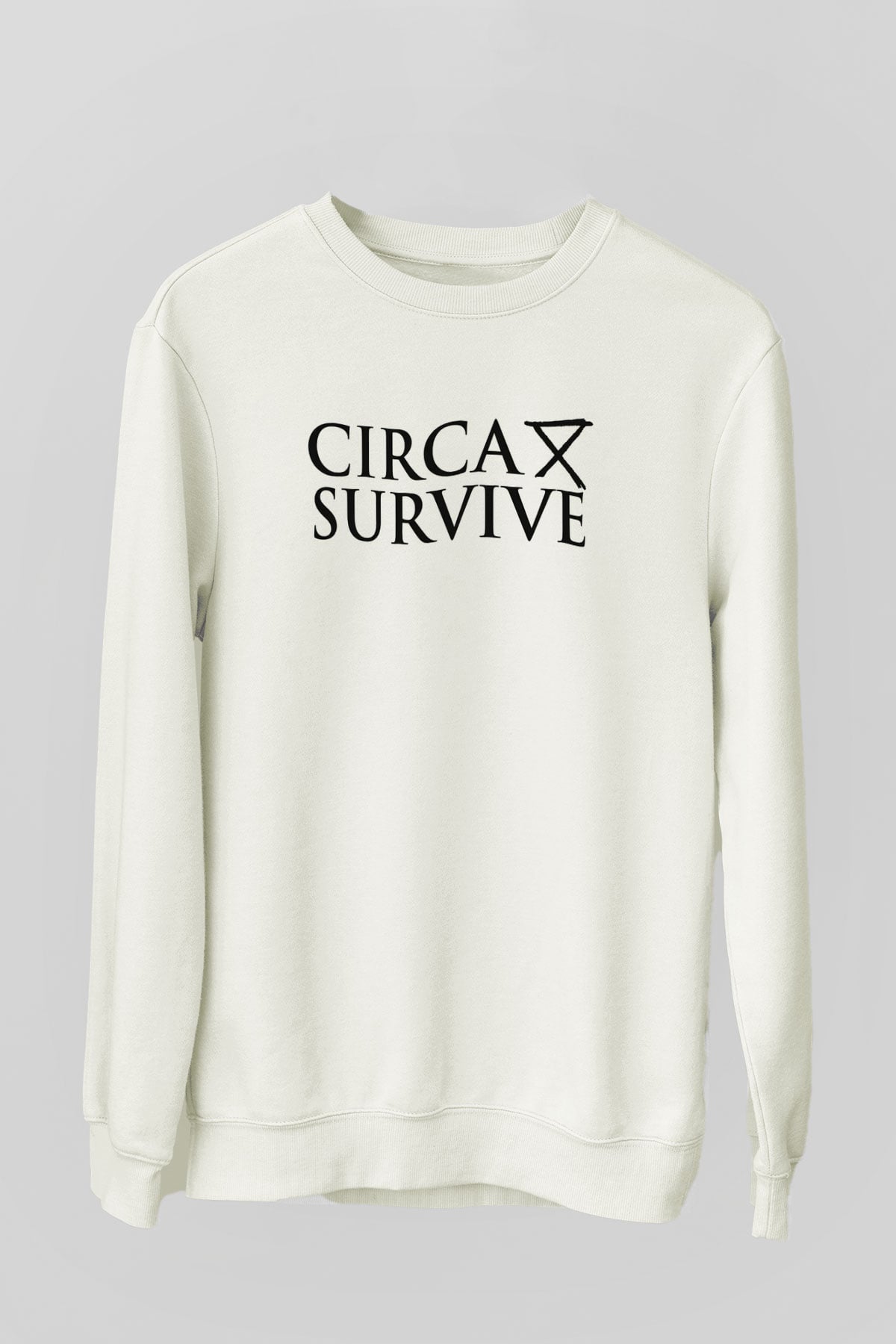 Circa Survive Beyaz Unisex Sweatshirt