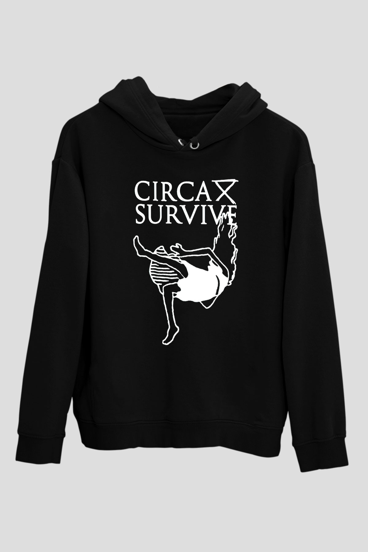Circa Survive Siyah Unisex Kapüşonlu Sweatshirt