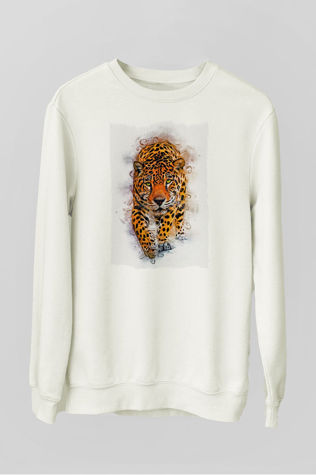Çita Beyaz Unisex Sweatshirt