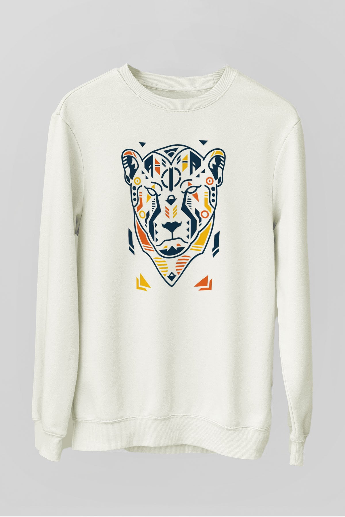 Çita Beyaz Unisex Sweatshirt