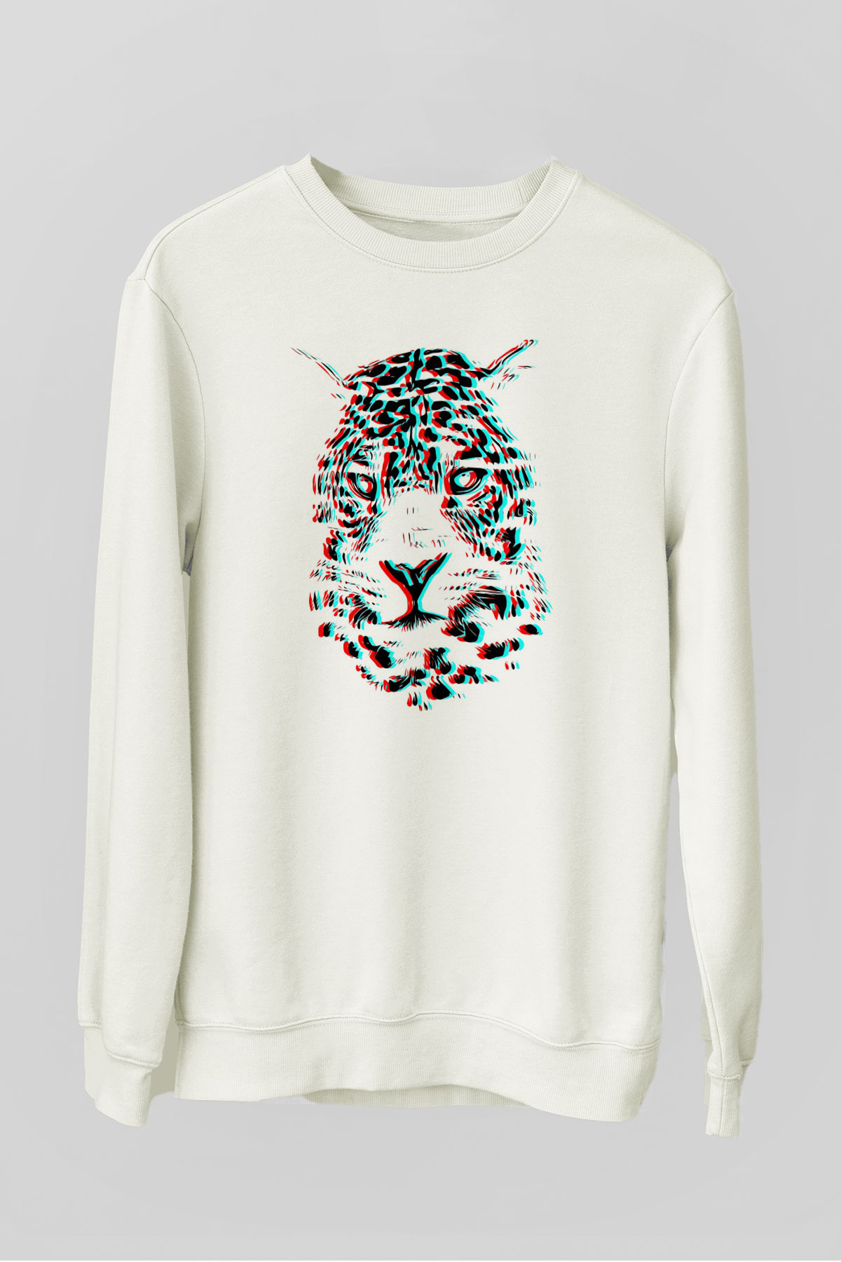 Çita Beyaz Unisex Sweatshirt
