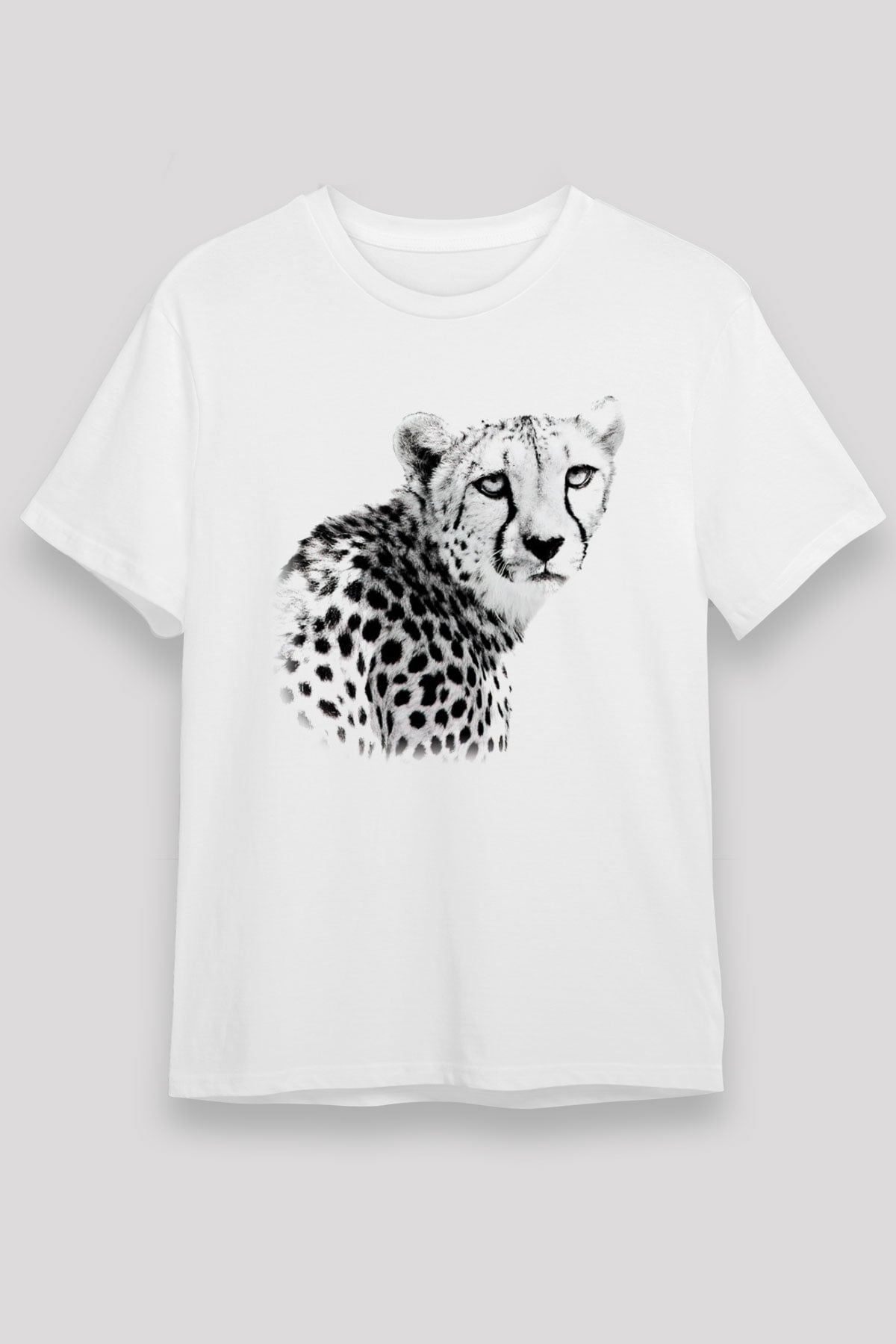 Çita Beyaz Unisex Tişört T-Shirt - TişörtFabrikası