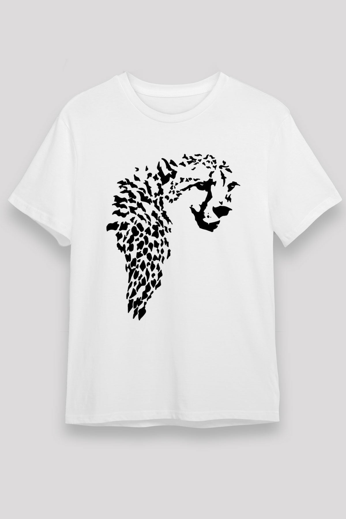 Çita Beyaz Unisex Tişört T-Shirt - TişörtFabrikası