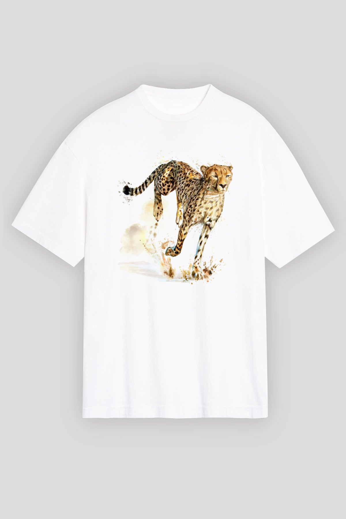 Çita Beyaz Oversize Tişört Oversize T-shirt - TişörtFabrikası