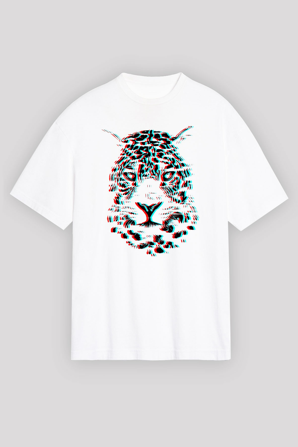 Çita Beyaz Oversize Tişört Oversize T-shirt - TişörtFabrikası