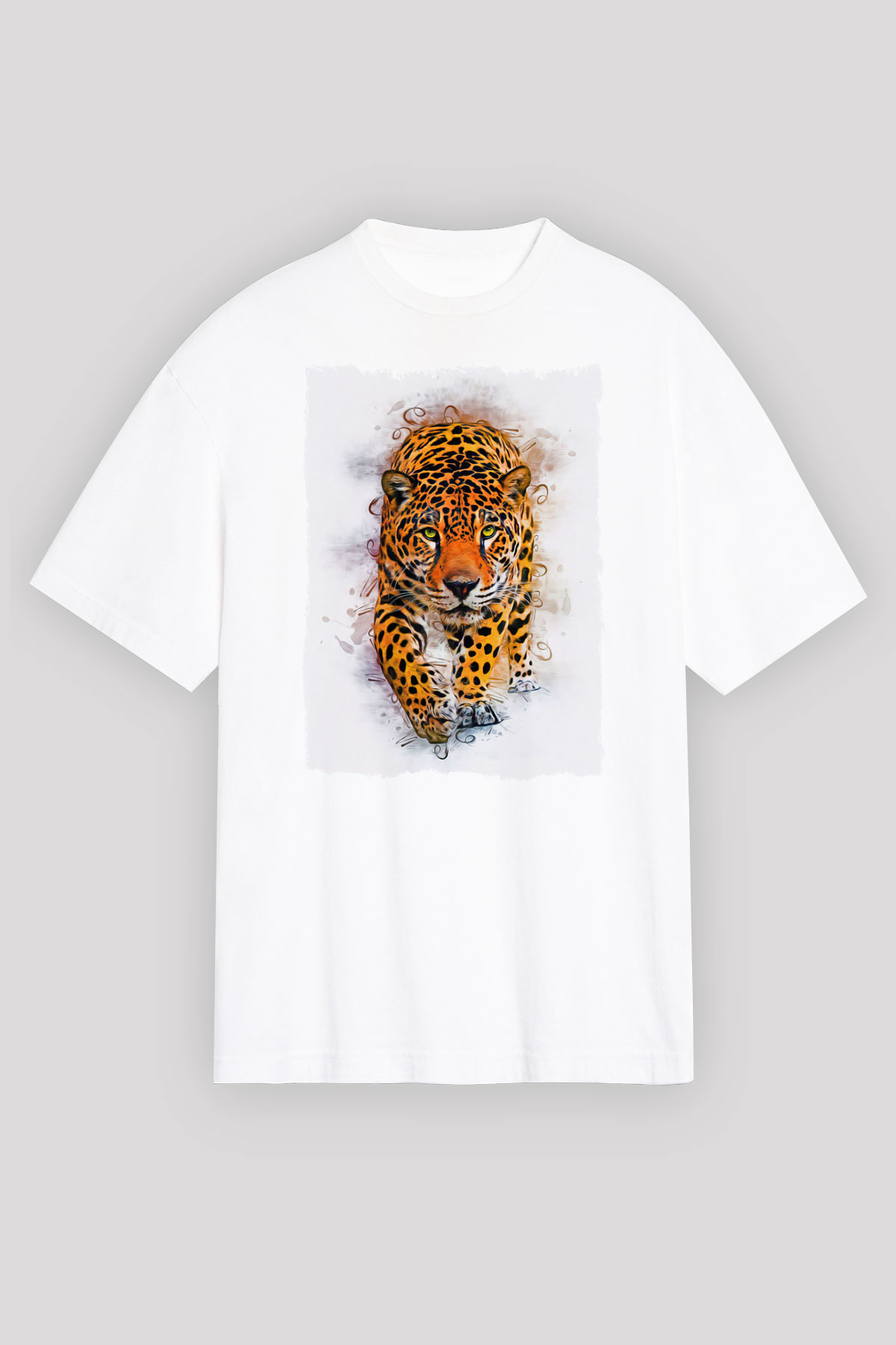Çita Beyaz Oversize Tişört Oversize T-shirt - TişörtFabrikası