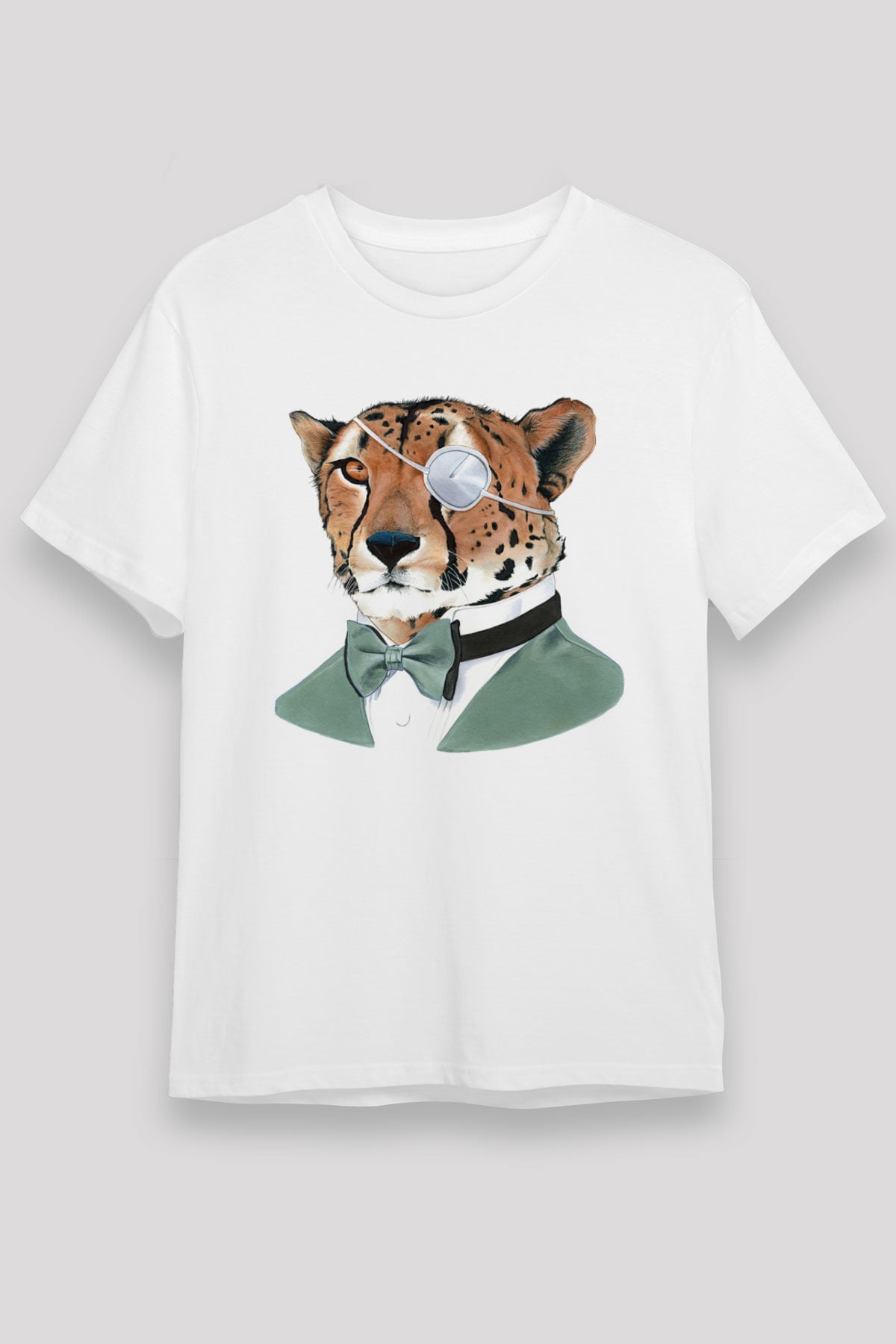 Çita Beyaz Unisex Tişört T-Shirt - TişörtFabrikası