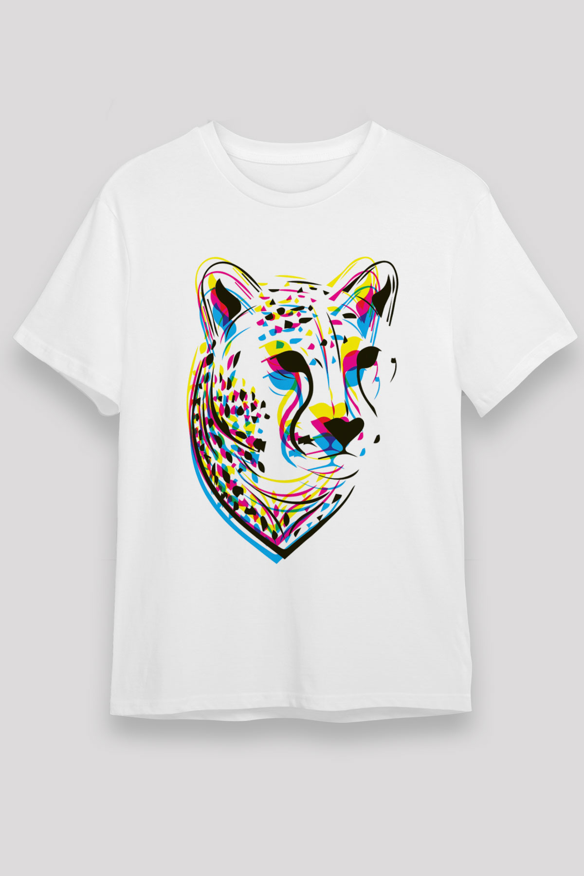 Çita Beyaz Unisex Tişört T-Shirt - TişörtFabrikası