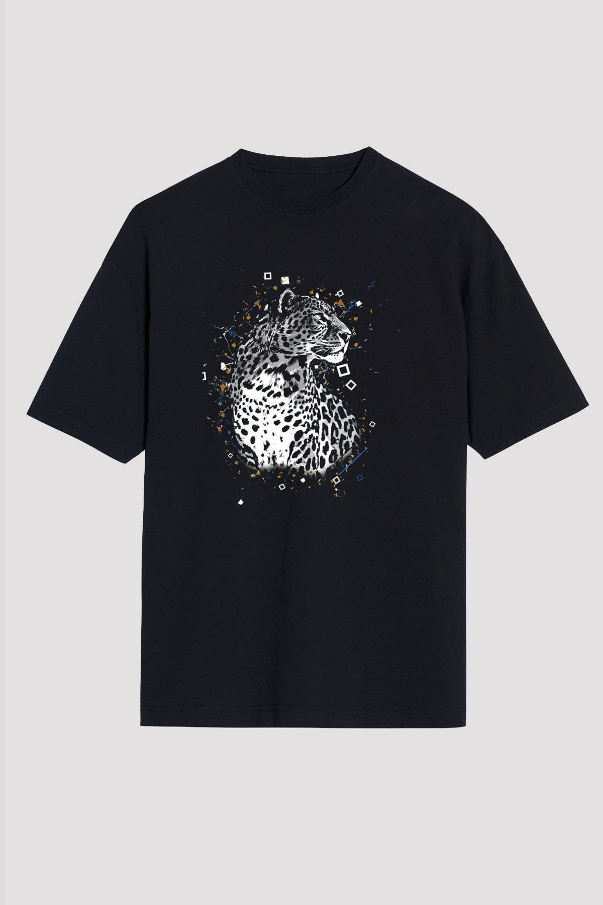 Çita Siyah Oversize Tişört Oversize T-shirt - TişörtFabrikası