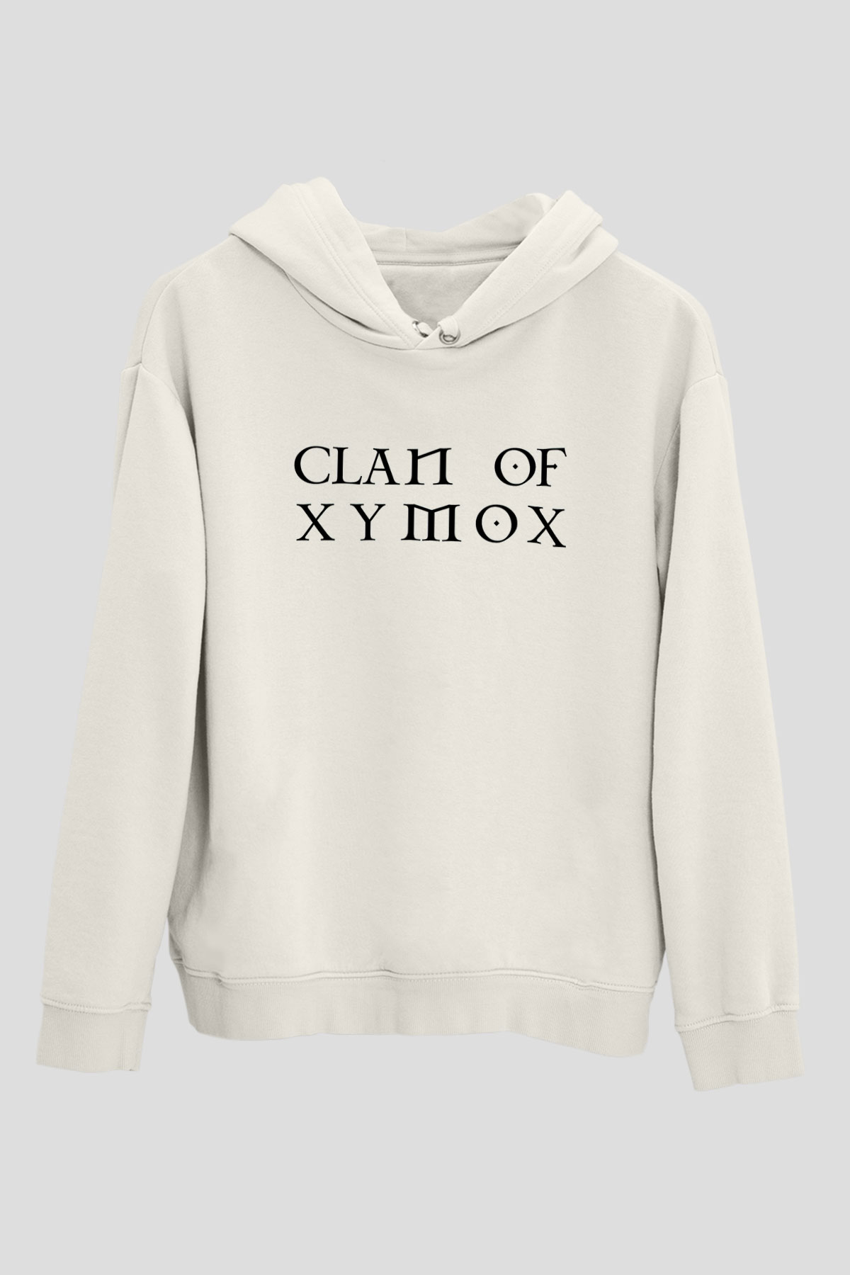 Clan of Xymox Beyaz Unisex Kapüşonlu Sweatshirt