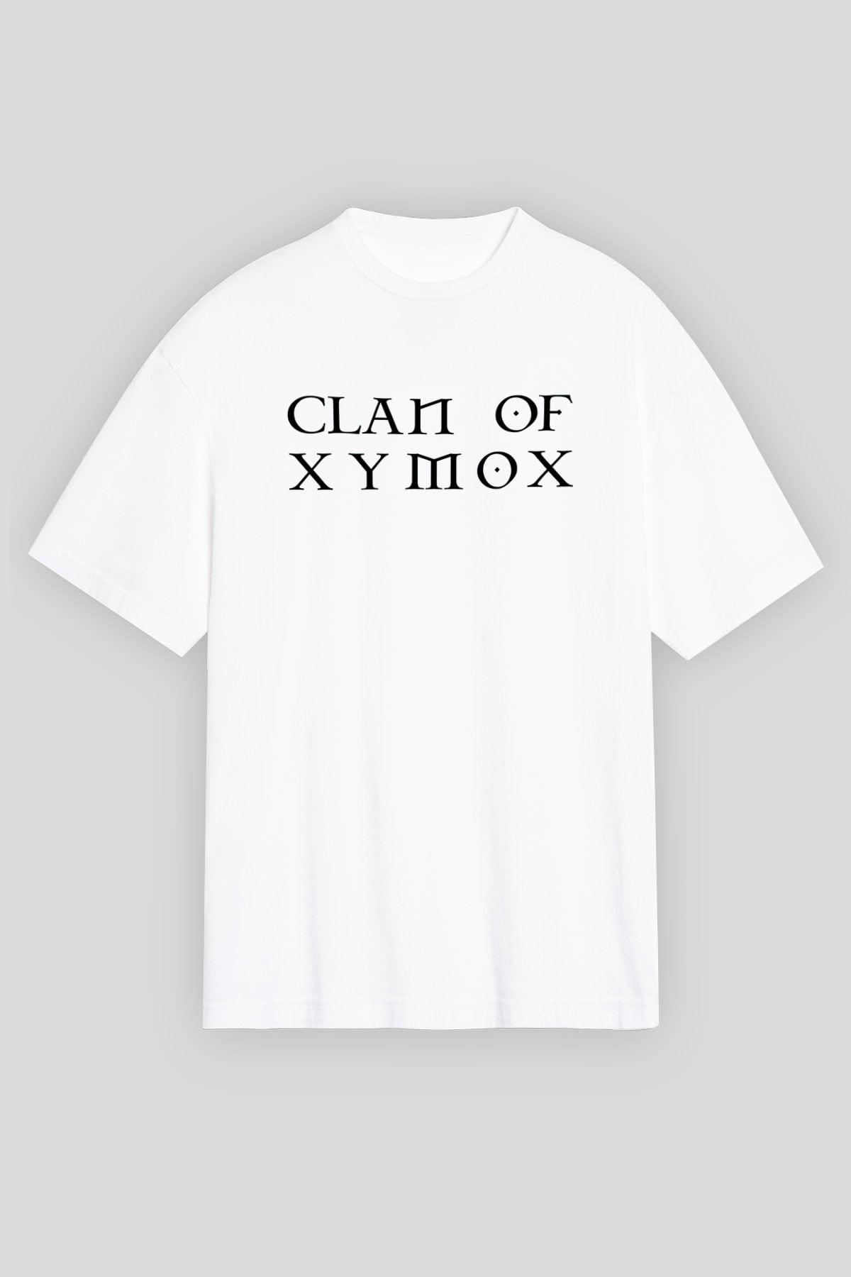 Clan of Xymox Beyaz Oversize Tişört Oversize T-shirt - TişörtFabrikası