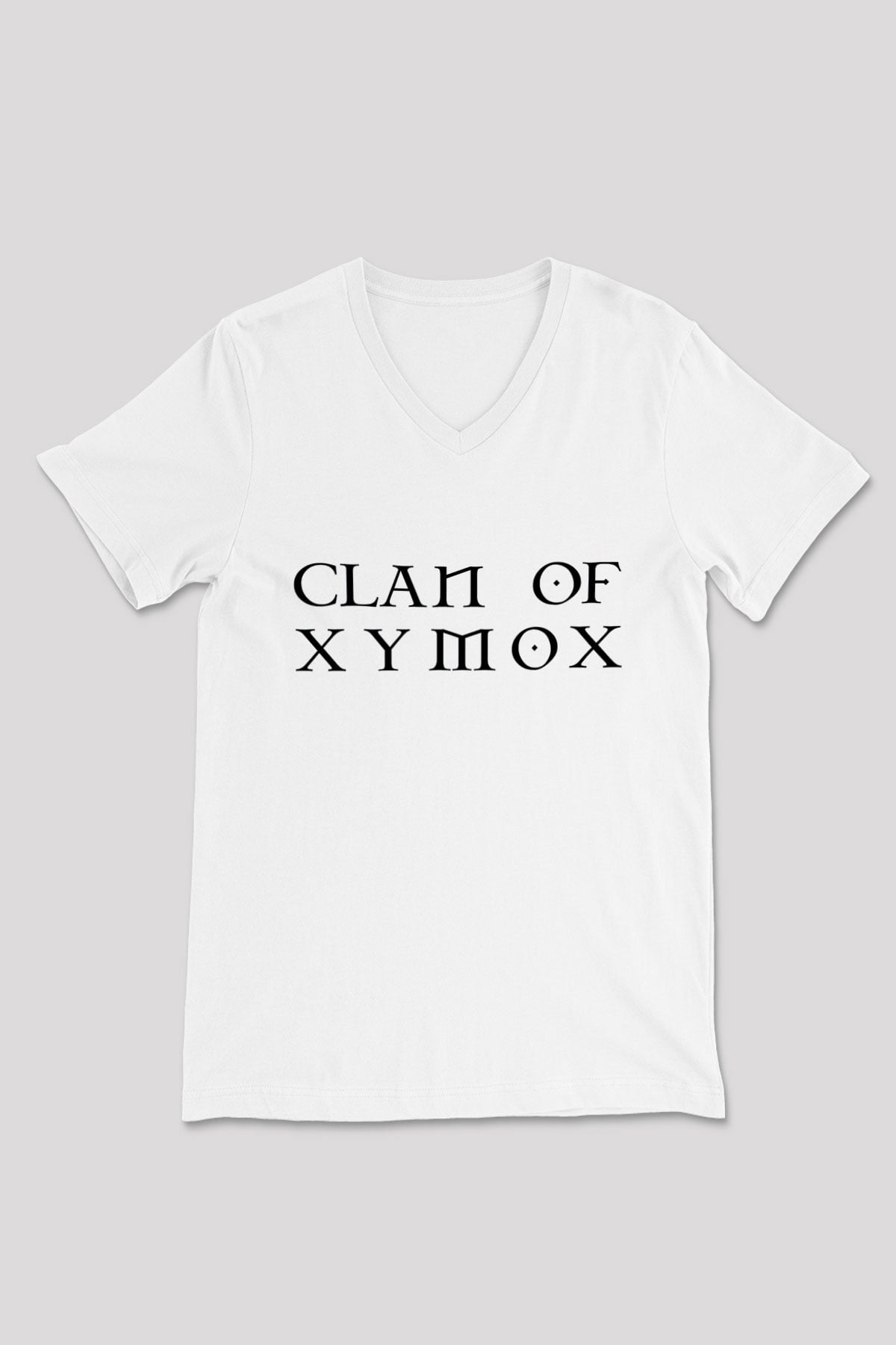 Clan of Xymox Beyaz Unisex V Yaka Tişört