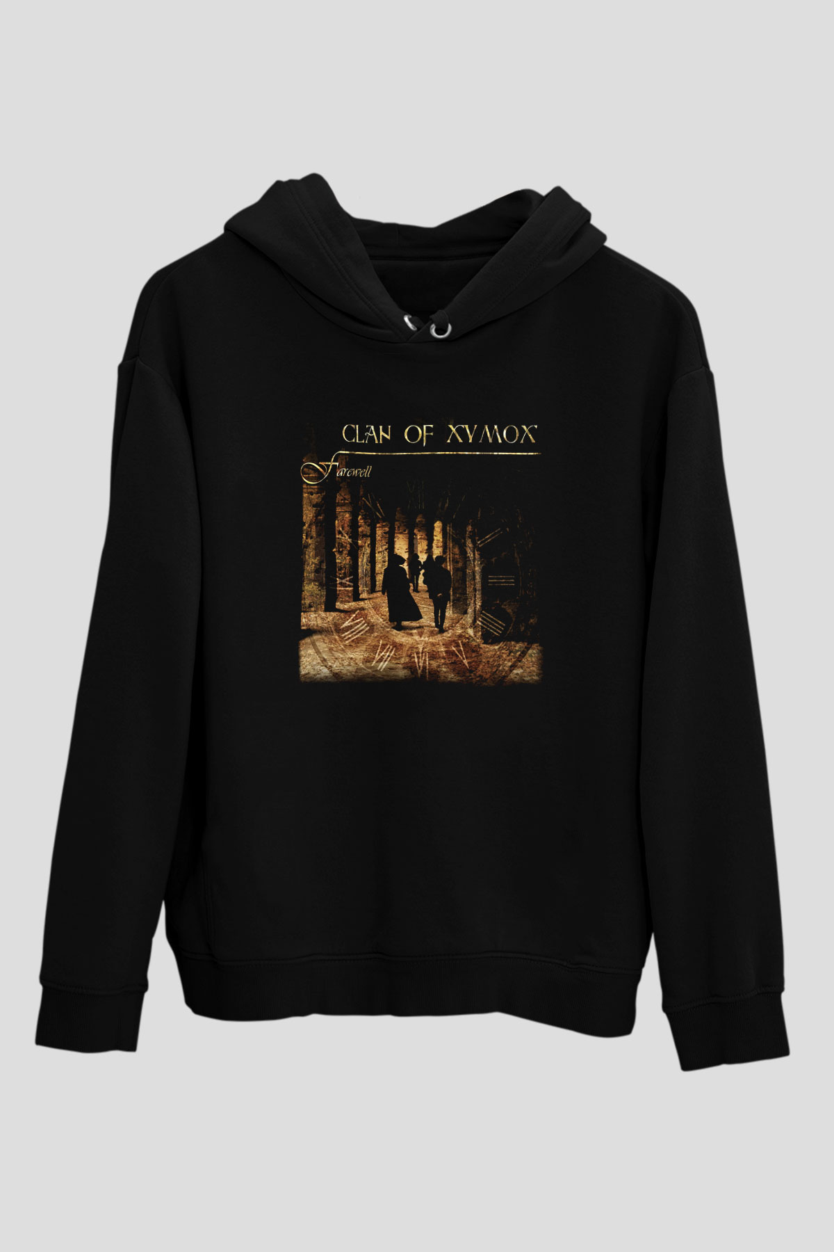 Clan of Xymox Siyah Unisex Hoodie