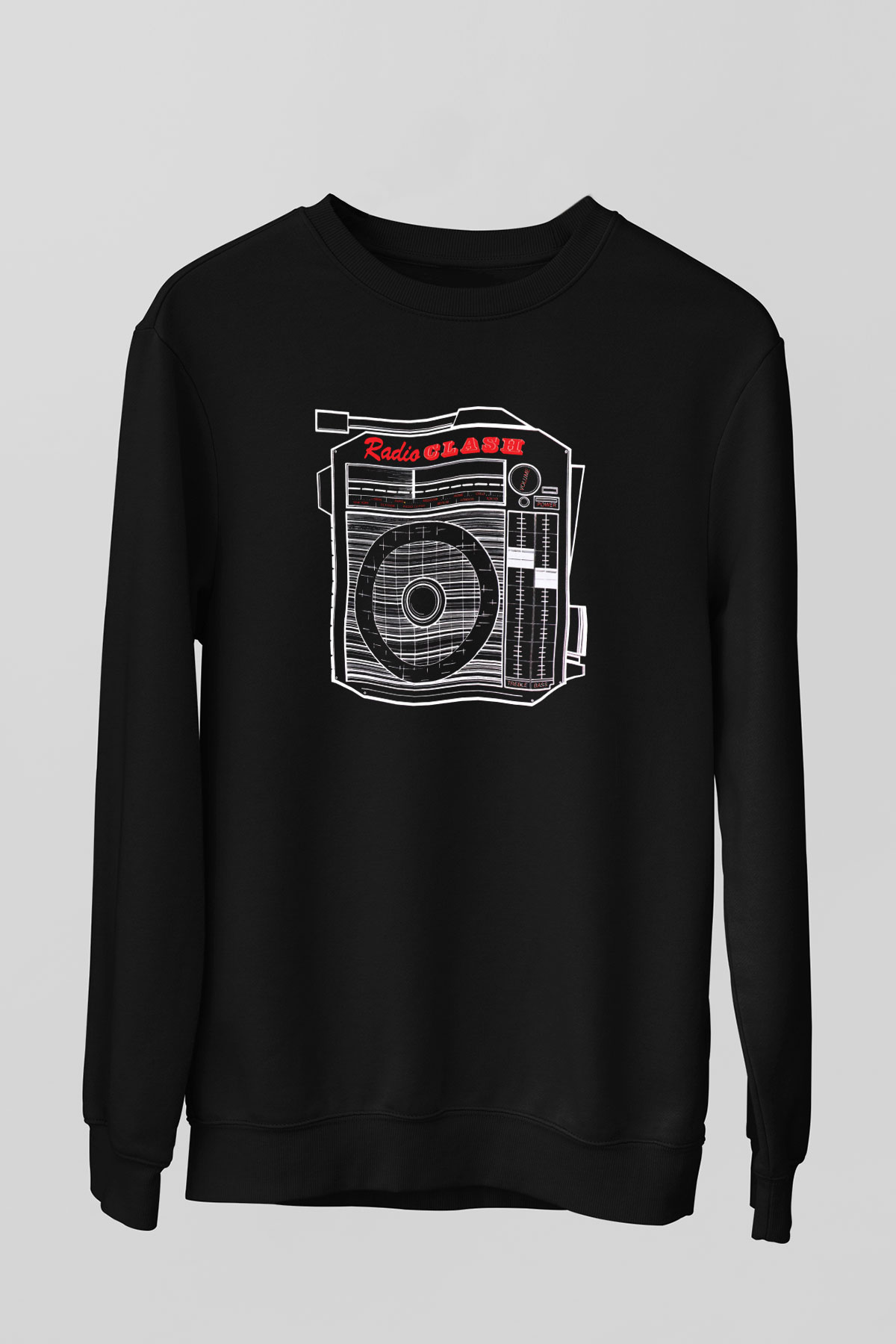 Clash (The) Baskılı Unisex Siyah Sweatshirt