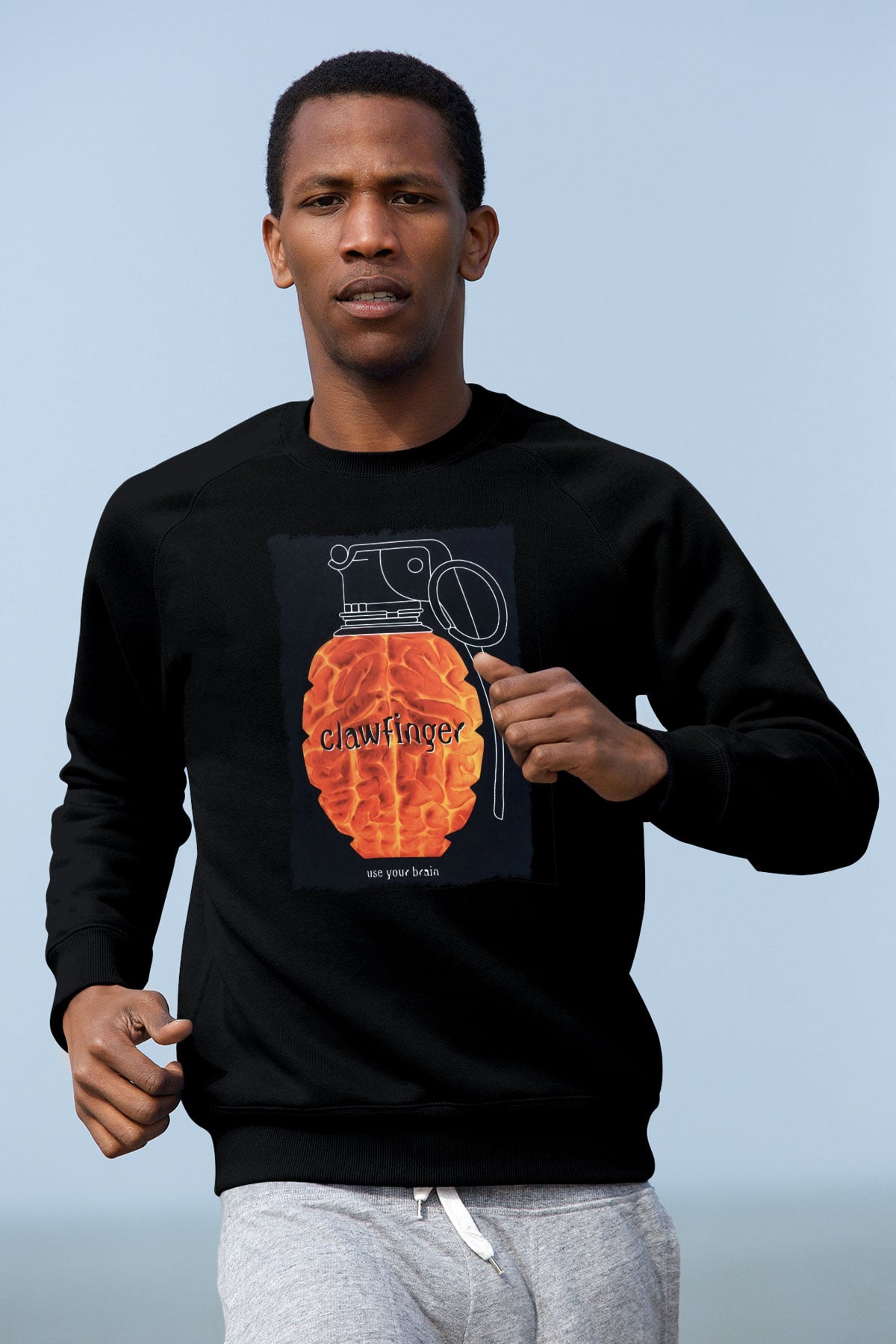 Clawfinger Siyah Unisex Sweatshirt