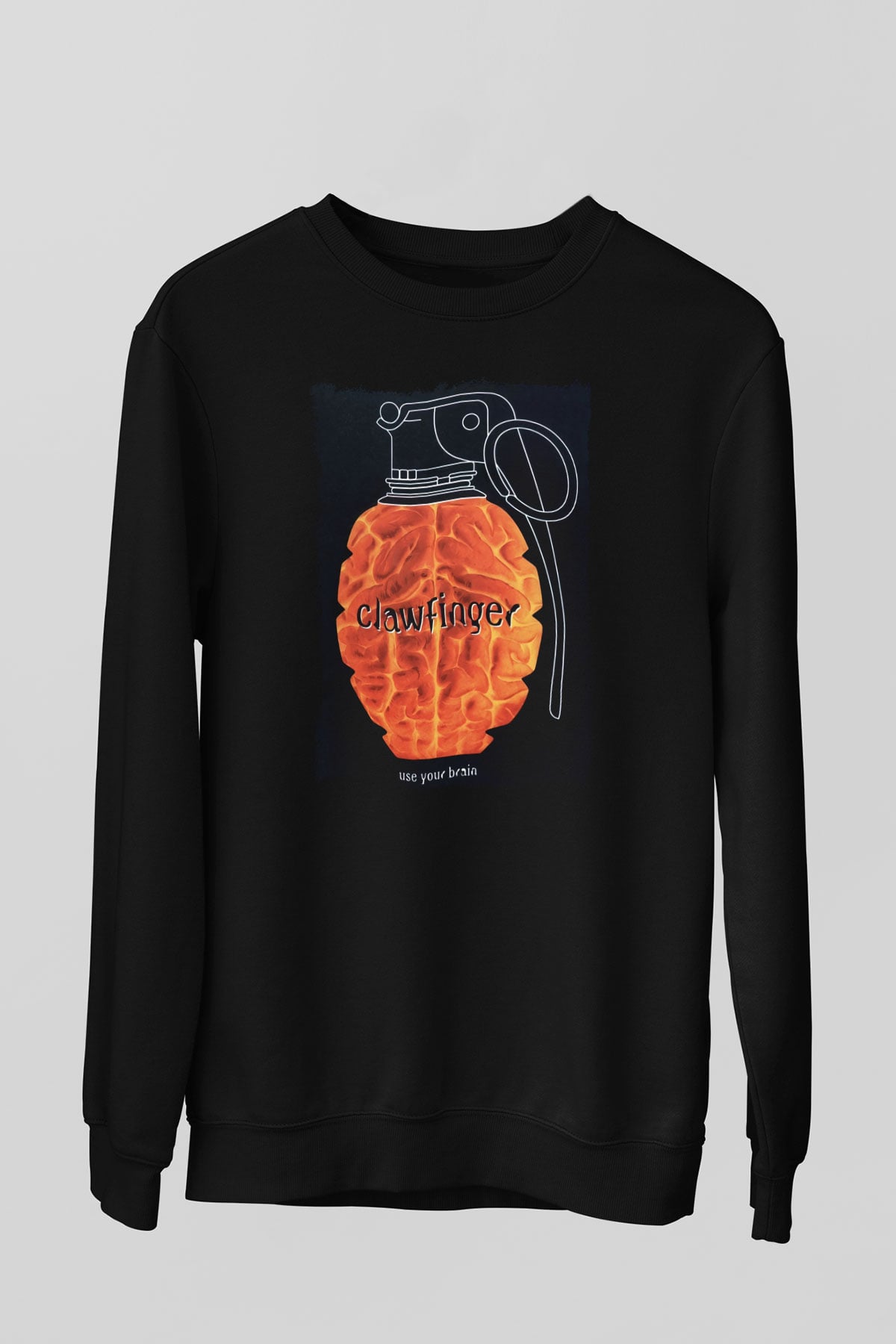 Clawfinger Siyah Unisex Sweatshirt