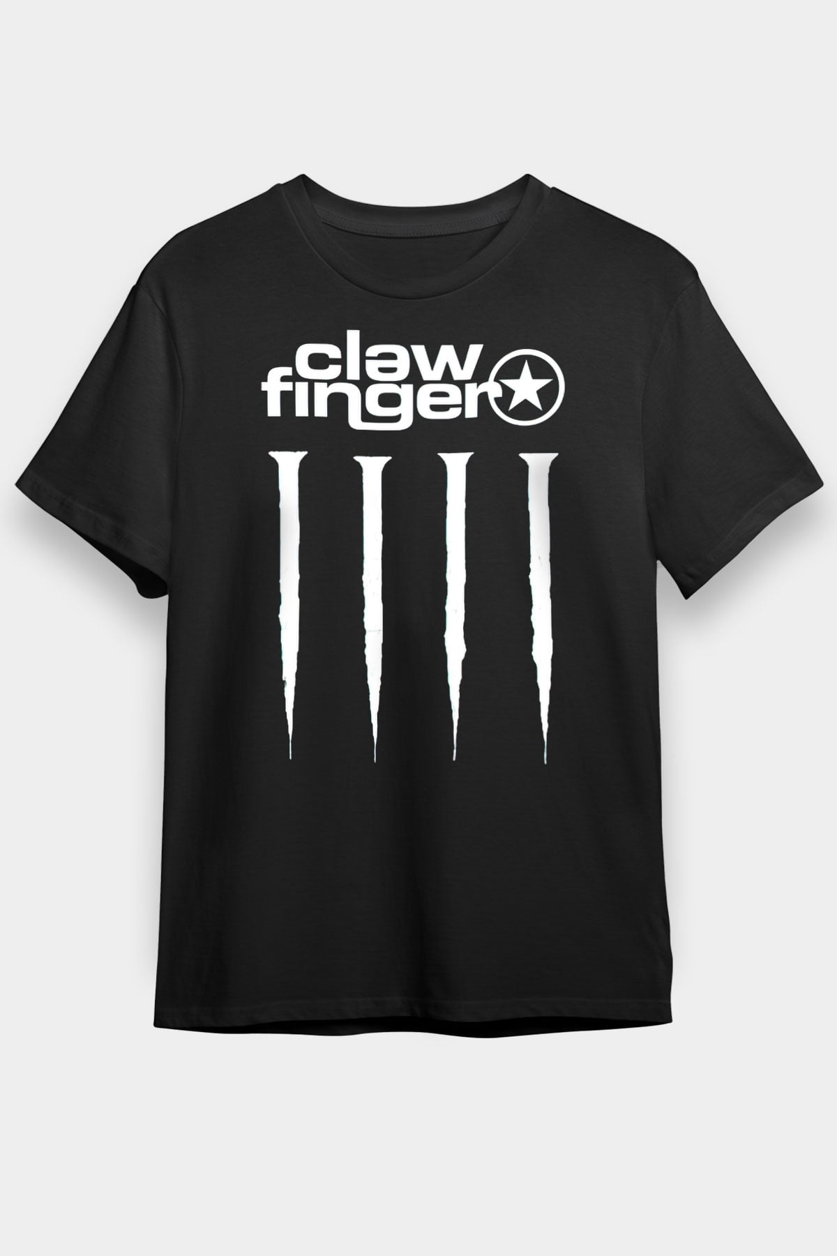 Clawfinger Siyah Unisex Tişört T-Shirt - TişörtFabrikası