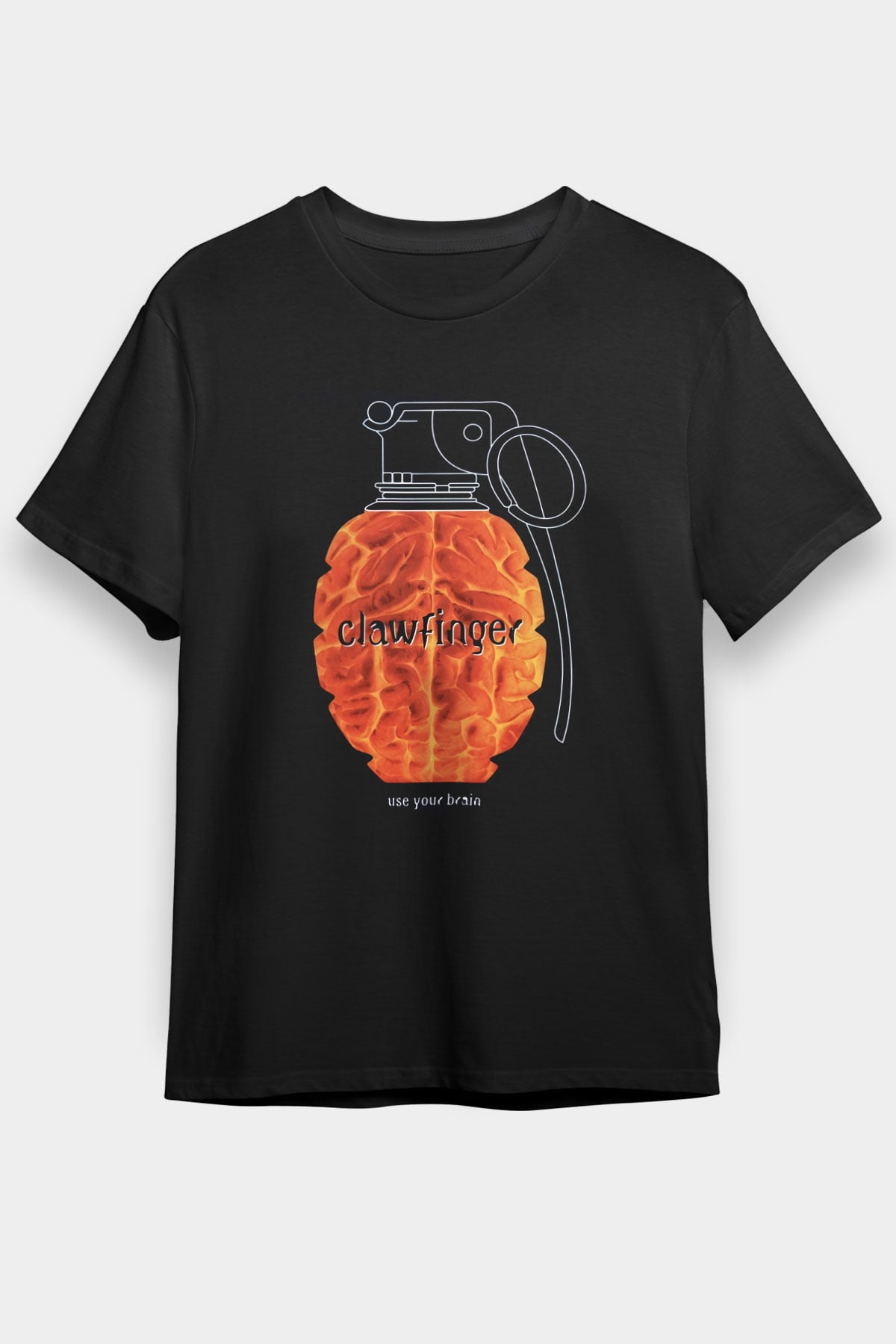 Clawfinger Siyah Unisex Tişört T-Shirt - TişörtFabrikası