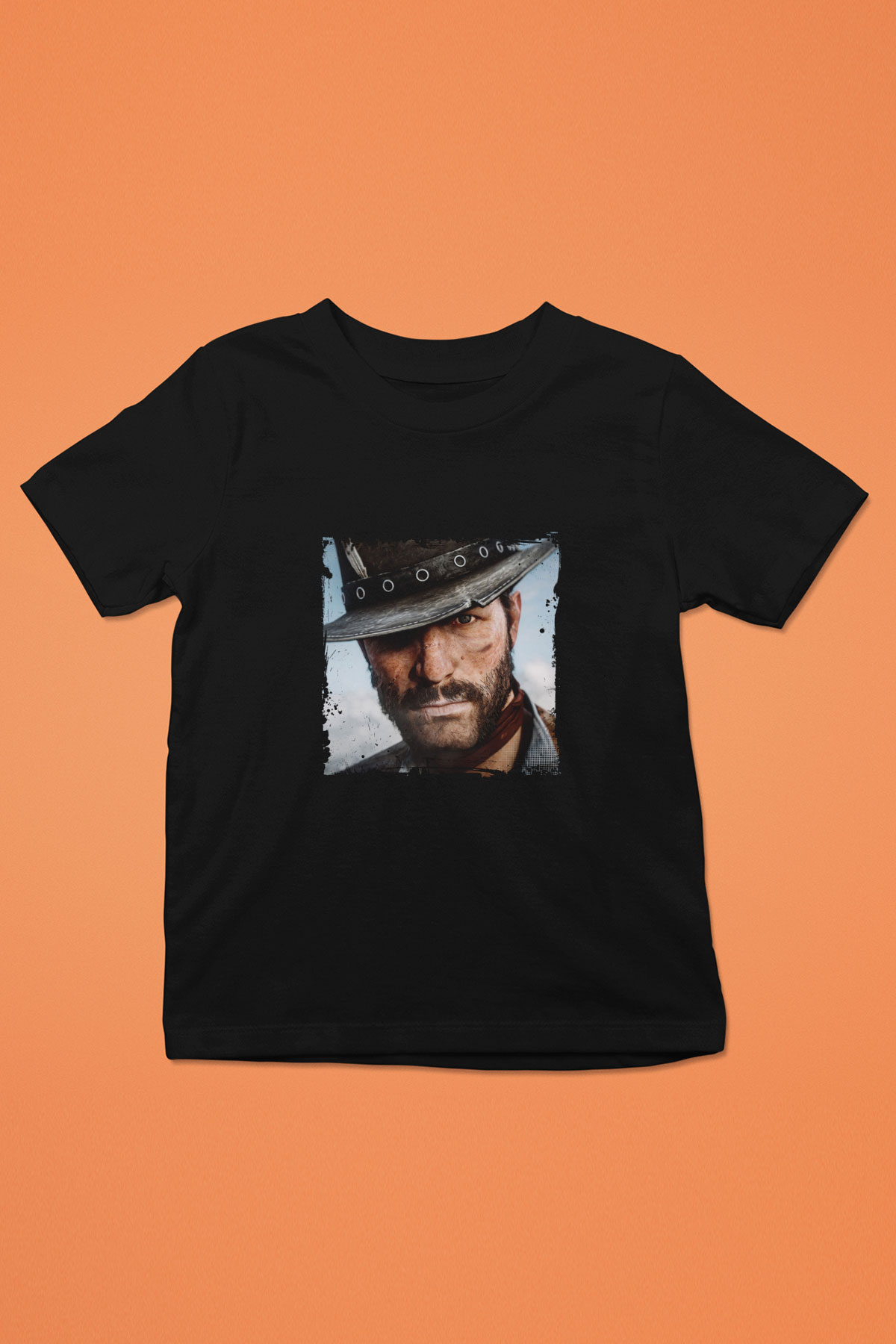 Clint Eastwood Baskılı Unisex Siyah Çocuk Tişört