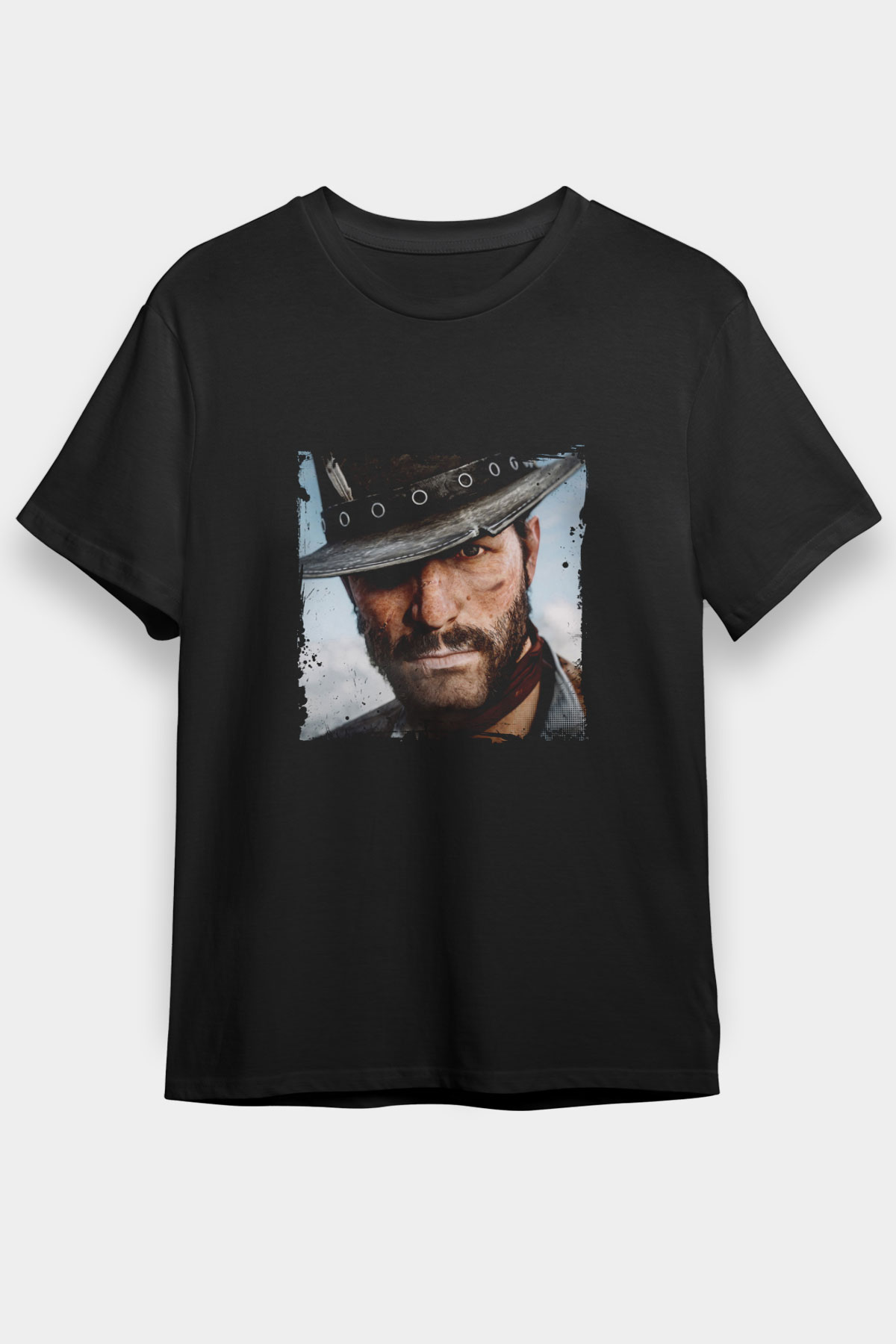 Clint Eastwood Baskılı Unisex Siyah Tişört