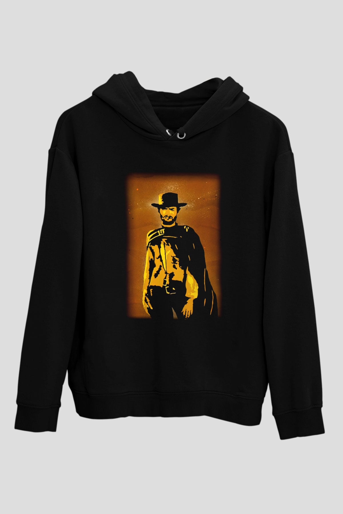 Clint Eastwood Siyah Unisex Hoodie