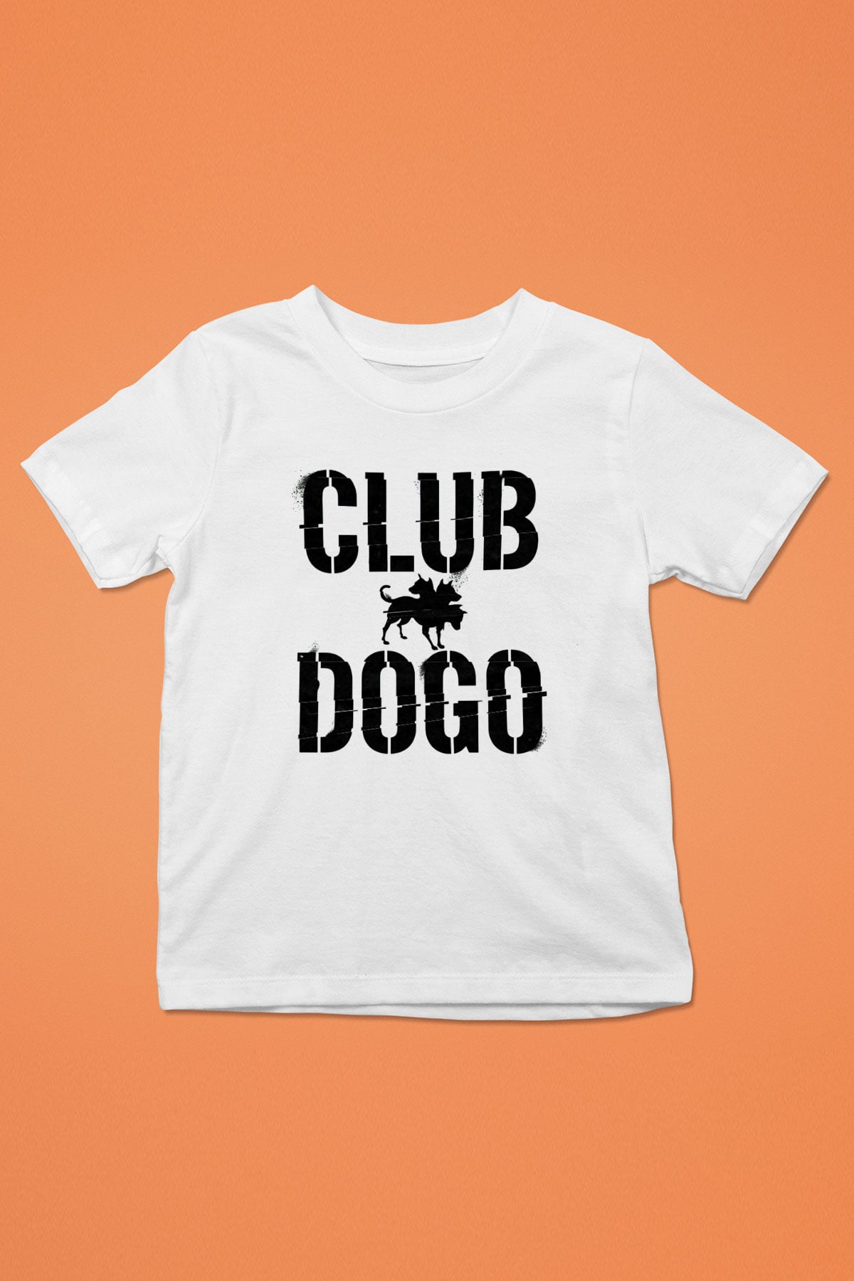 Club Dogo Baskılı Beyaz Unisex Çocuk Tişört