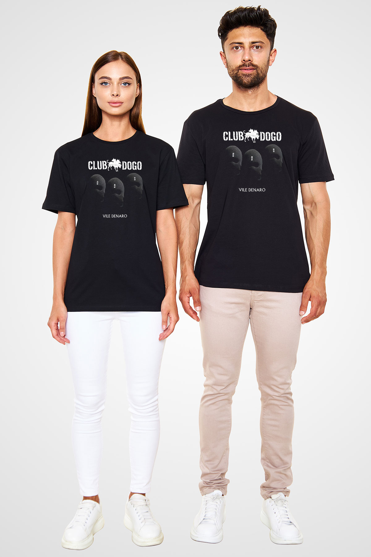 Club Dogo Siyah Unisex Tişört T-Shirt - TişörtFabrikası