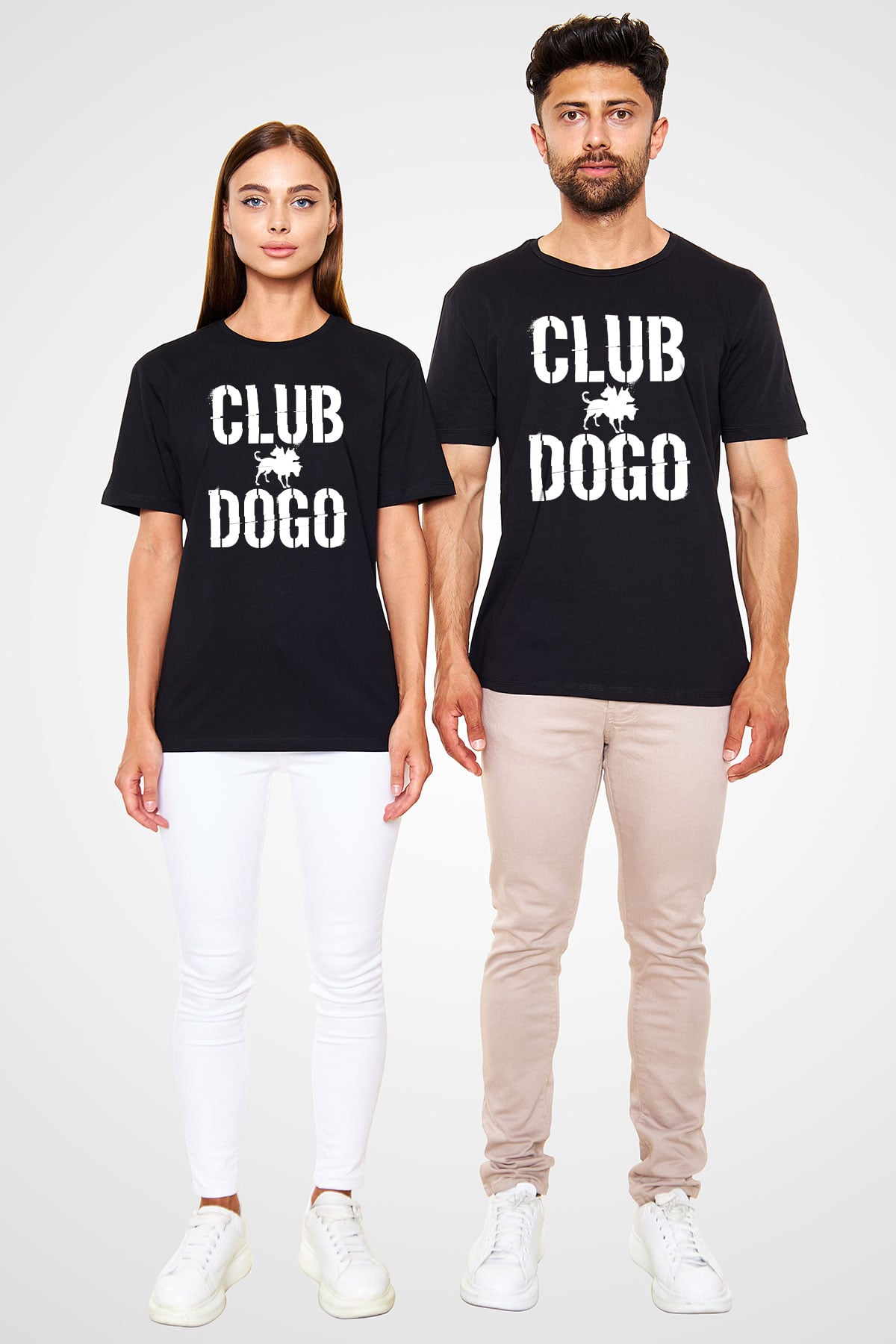 Club Dogo Siyah Unisex Tişört T-Shirt - TişörtFabrikası