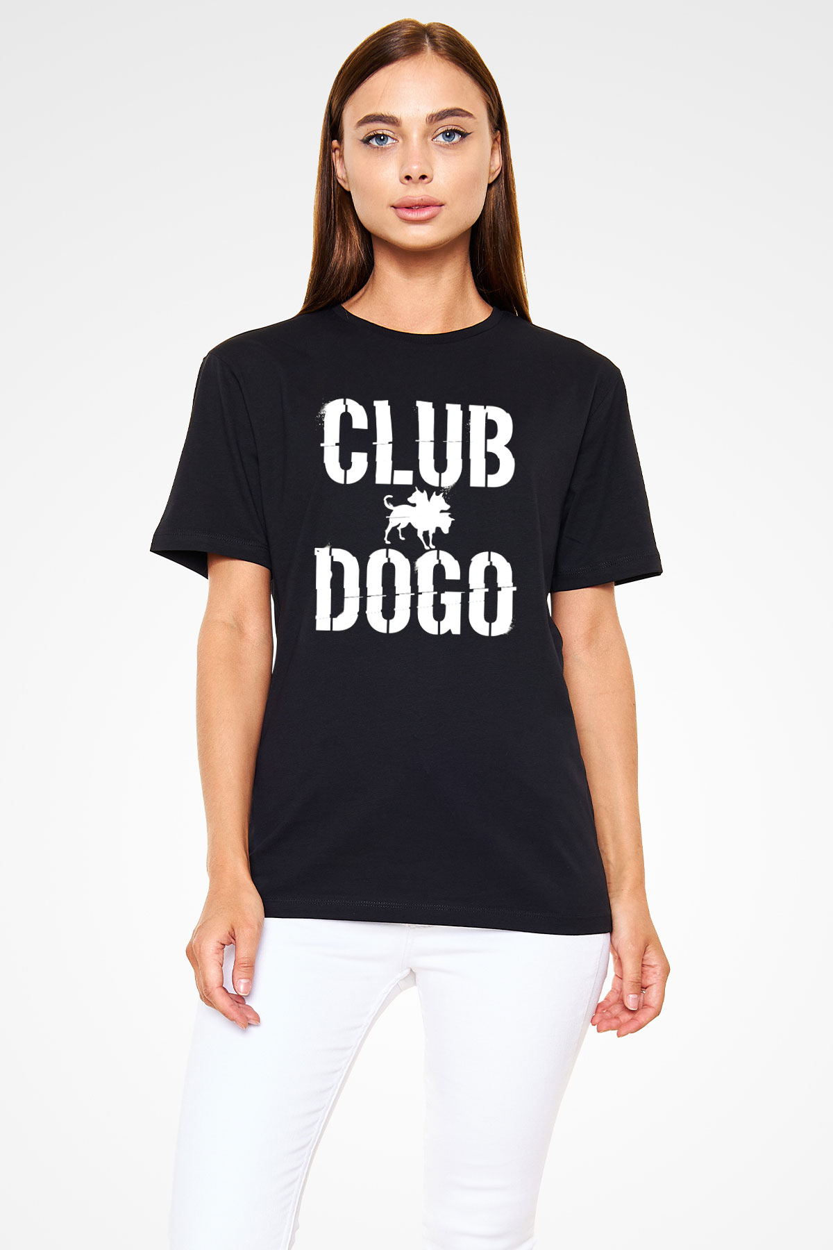 Club Dogo Siyah Unisex Tişört T-Shirt - TişörtFabrikası