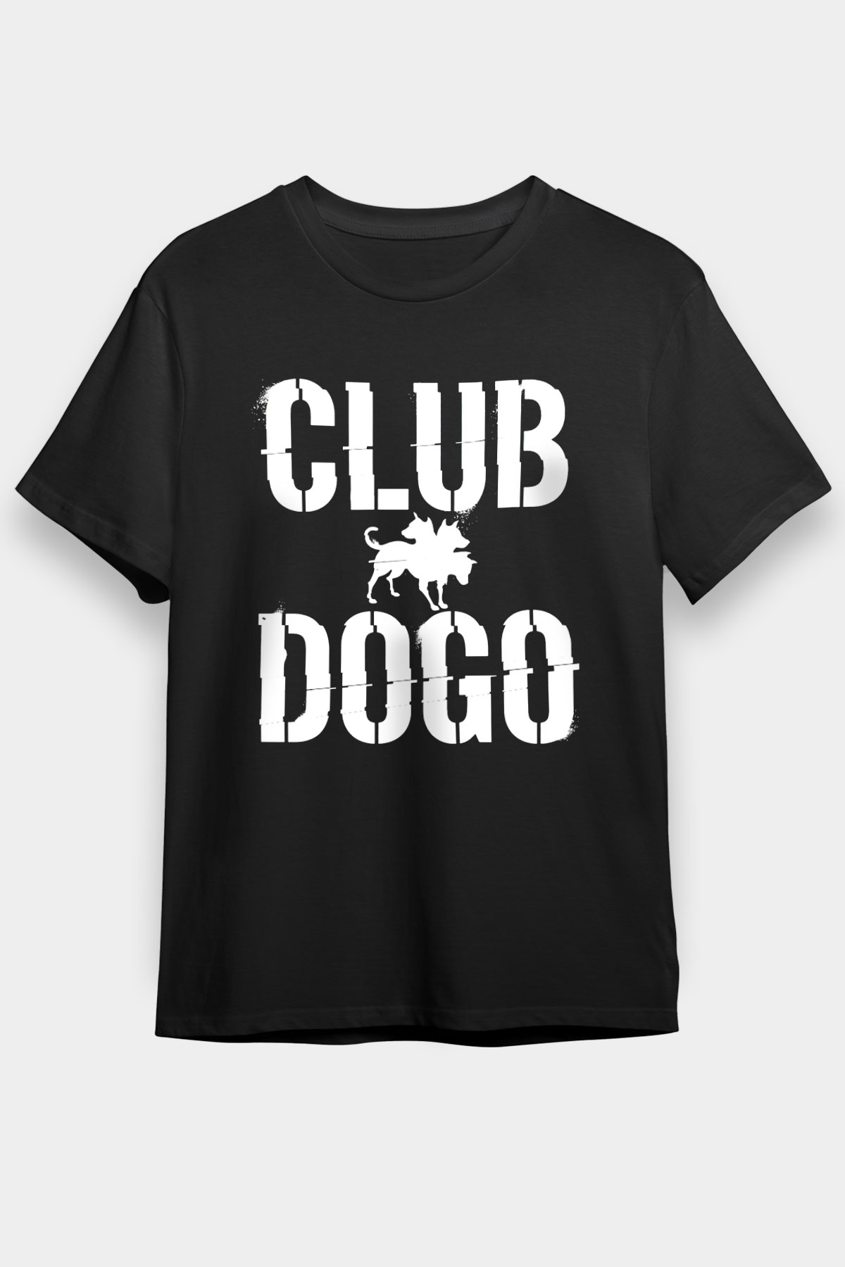Club Dogo Siyah Unisex Tişört T-Shirt - TişörtFabrikası