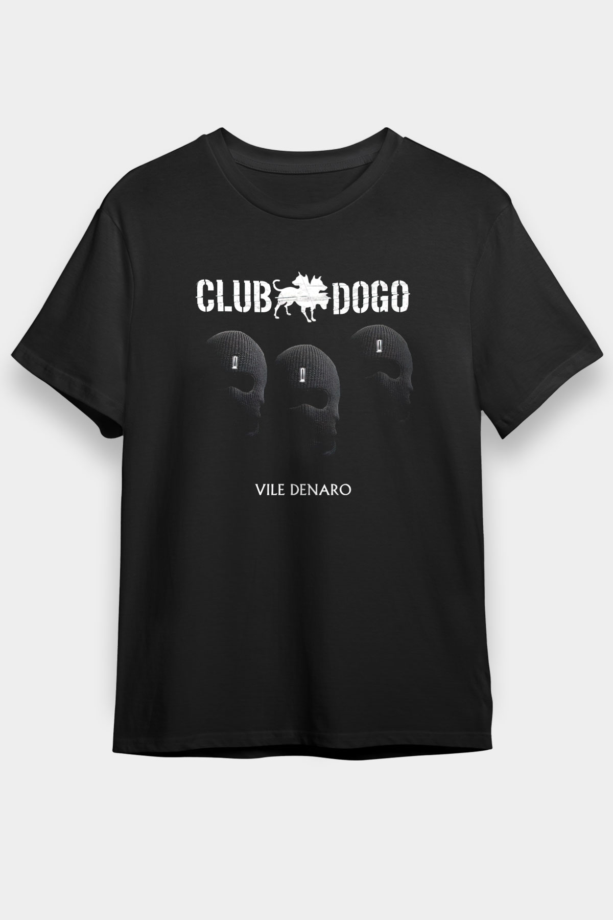 Club Dogo Siyah Unisex Tişört T-Shirt - TişörtFabrikası