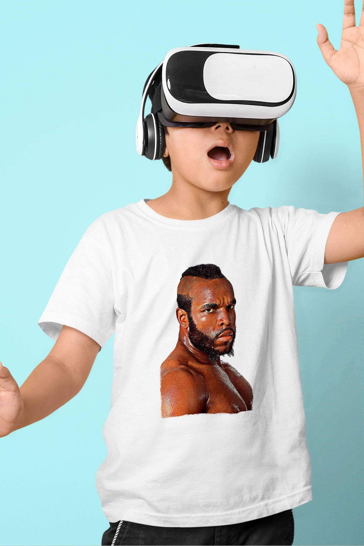 Clubber Baskılı Beyaz Unisex Beyaz Çocuk Tişört - Tshirt