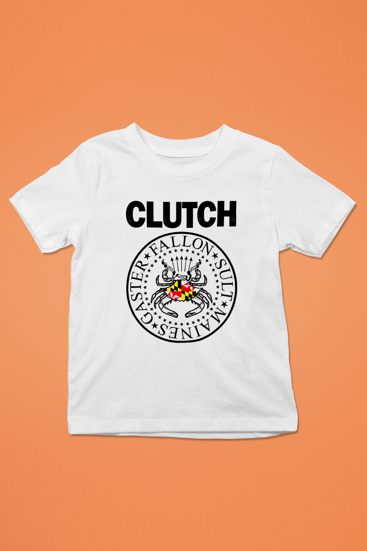 Clutch Beyaz Unisex Çocuk Tişört