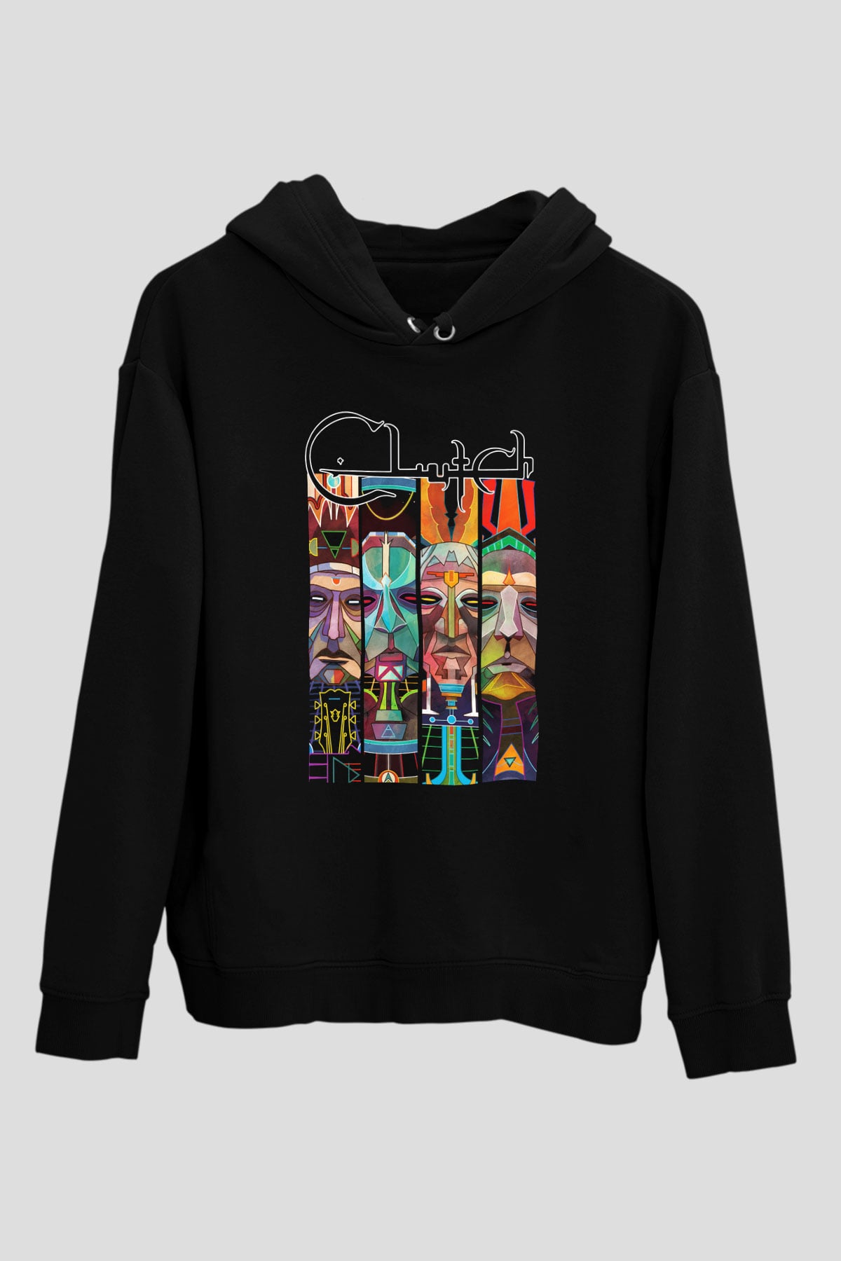 Clutch Siyah Unisex Hoodie