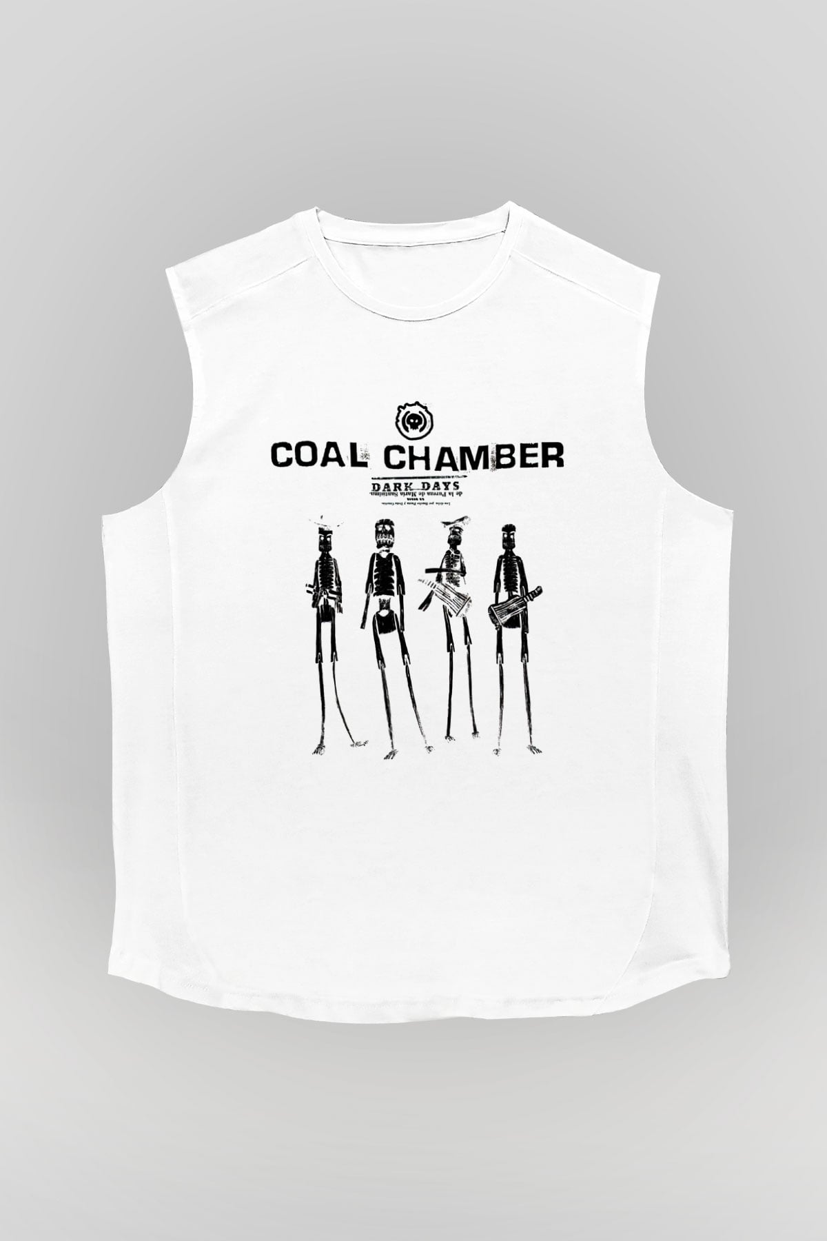 Coal Chamber Beyaz Unisex Kolsuz Tişört