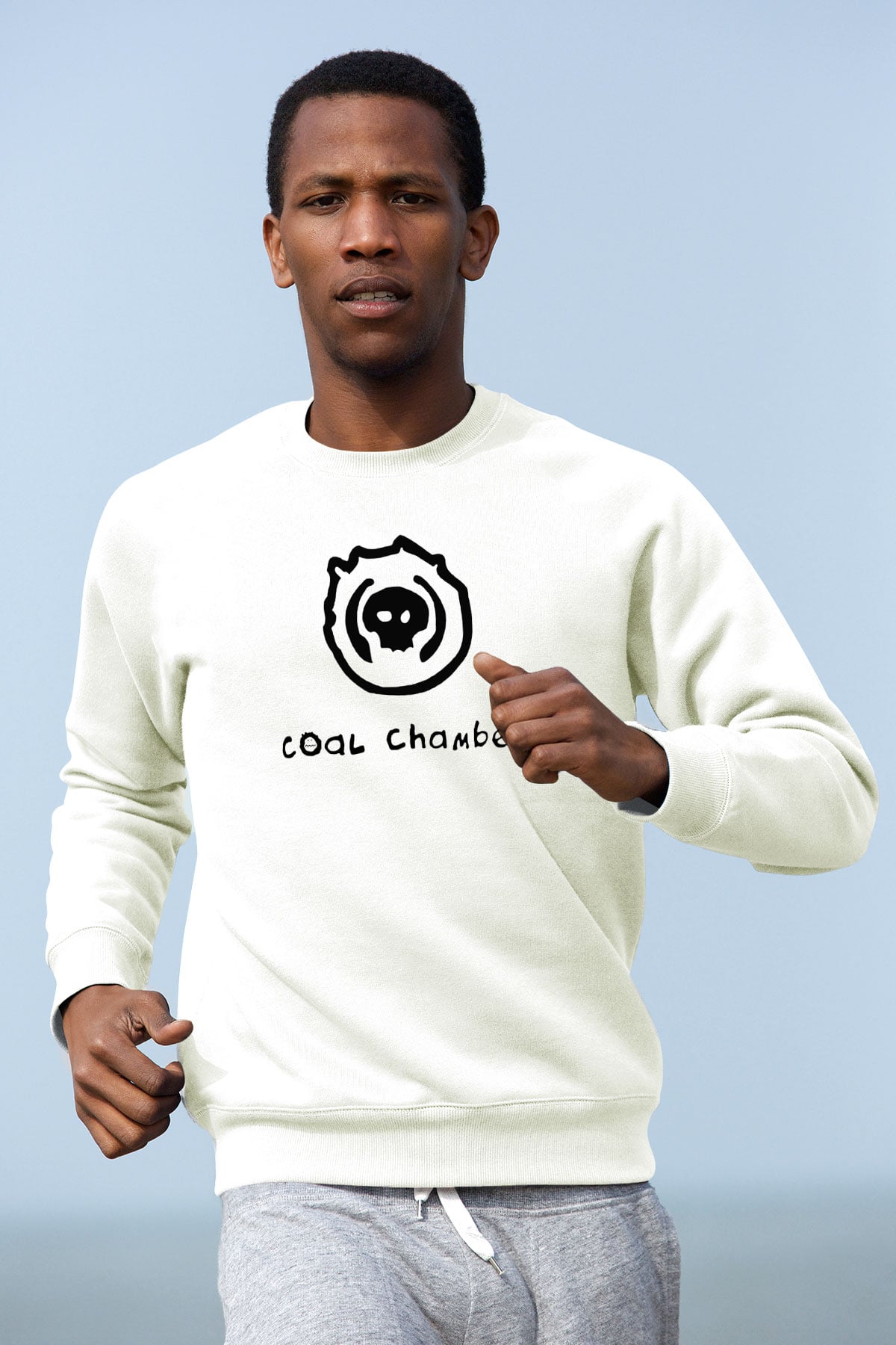 Coal Chamber Beyaz Unisex Sweatshirt