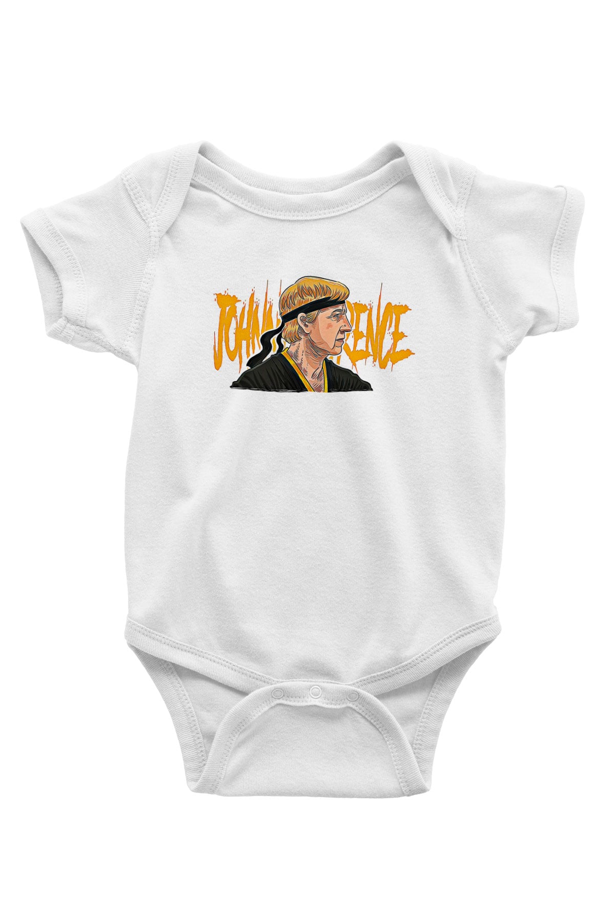 Cobra Kai Baskılı Beyaz Unisex Bebek Body - Zıbın