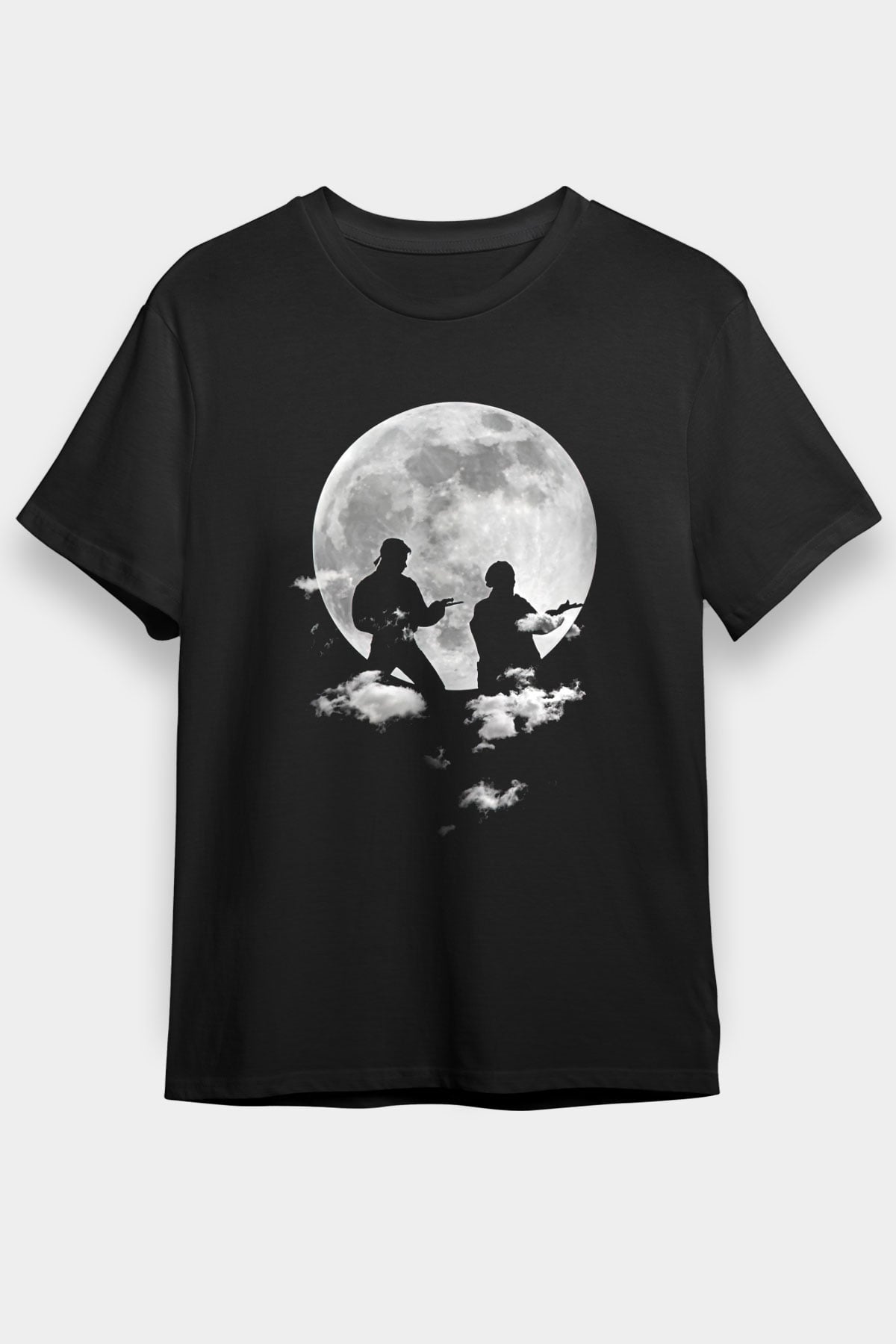 Cobra Kai Baskılı Unisex Siyah Tişört - Tshirt
