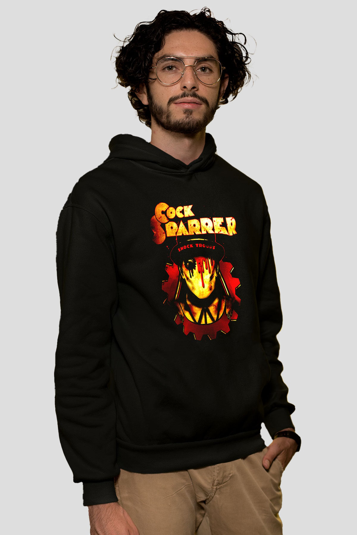 Cock Sparrer Siyah Unisex Kapüşonlu Sweatshirt