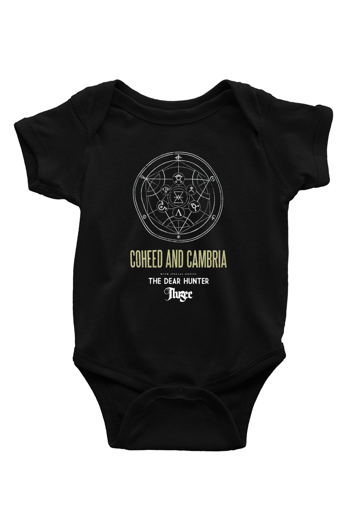 Coheed and Cambria Baskılı Siyah Bebek Body - Zıbın