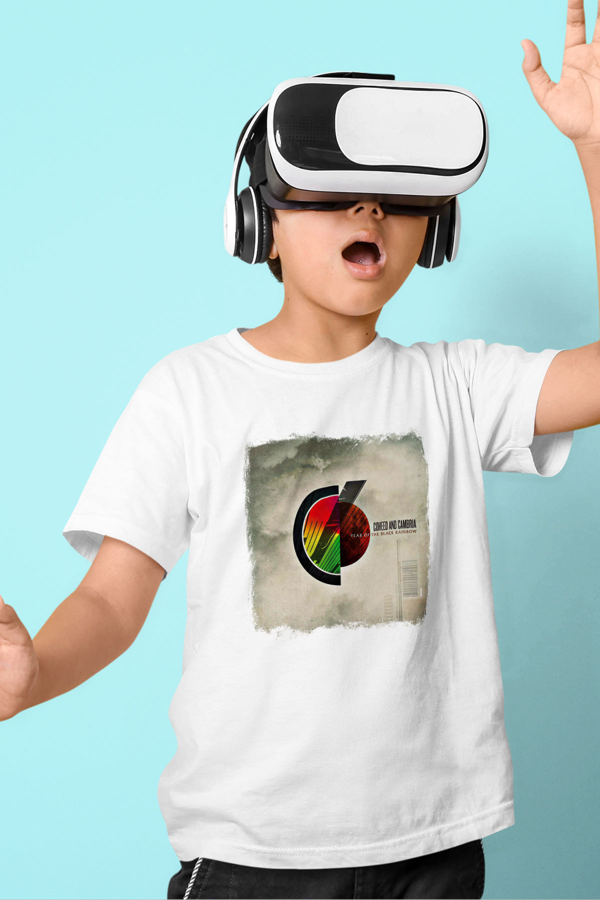 Coheed and Cambria Baskılı Unisex Beyaz Çocuk Tişört