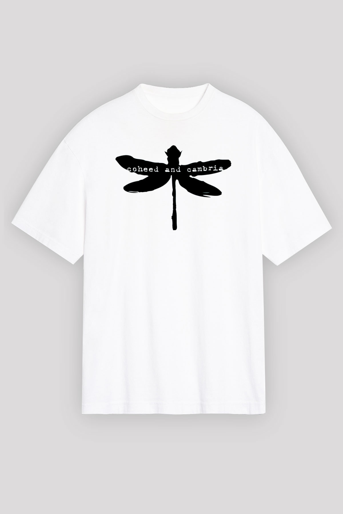 Coheed and Cambria Beyaz Oversize Tişört Oversize T-shirt - TişörtFabrikası