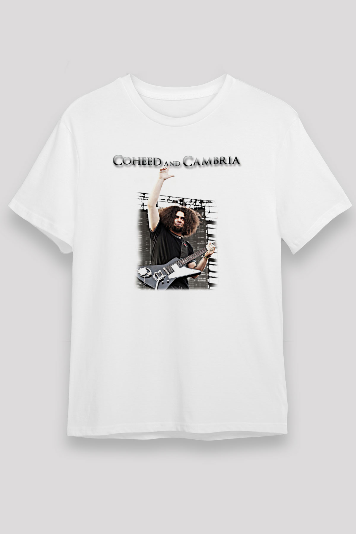Coheed and Cambria Beyaz Unisex Tişört T-Shirt - TişörtFabrikası