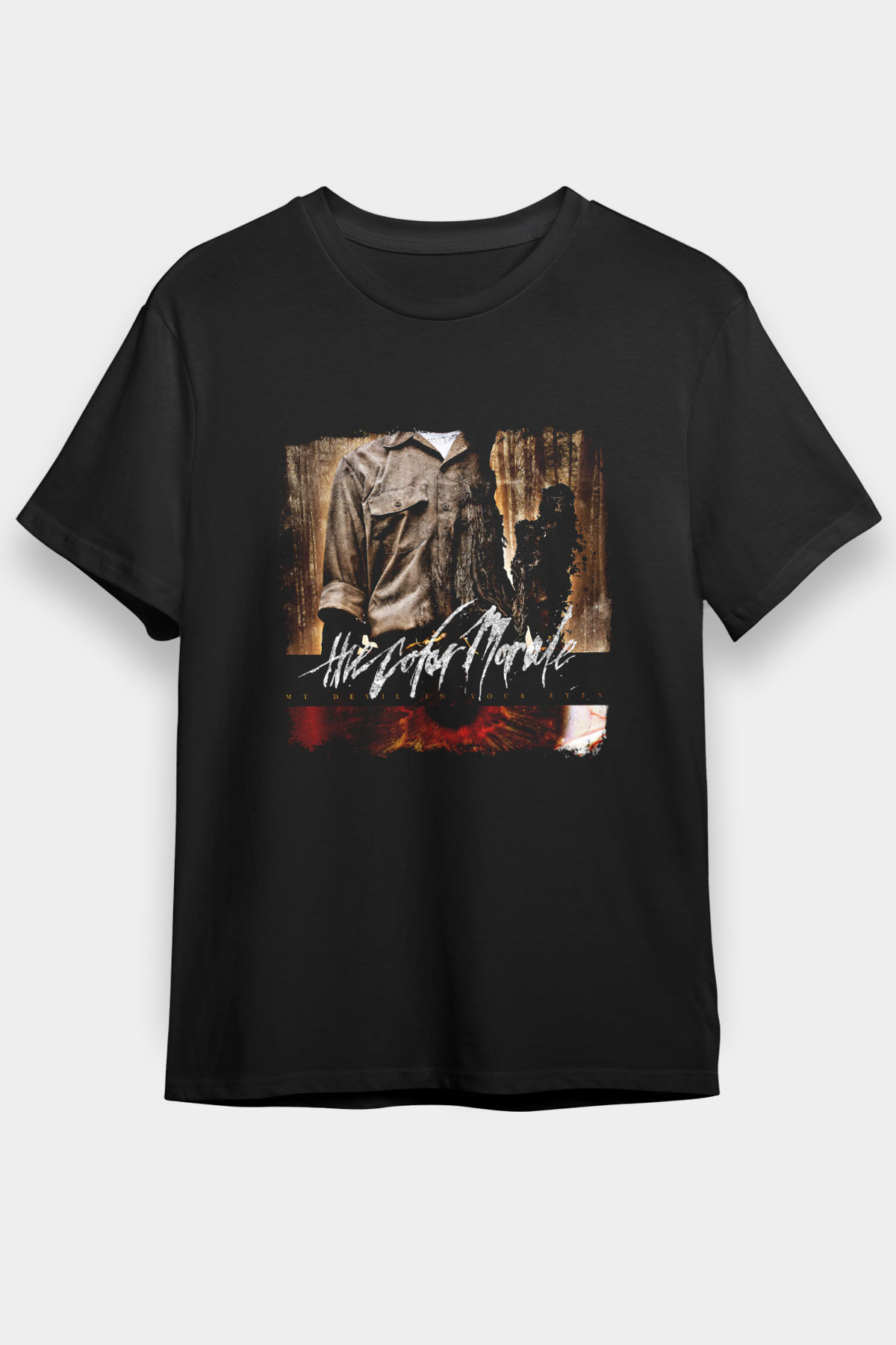 Color Morale Baskılı Unisex Siyah Tişört