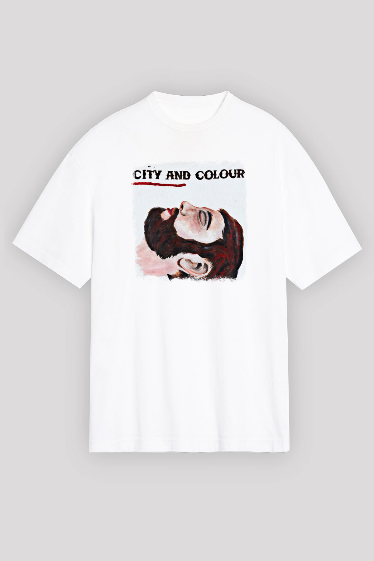 Color of Violence Baskılı Unisex Beyaz Oversize Tişört