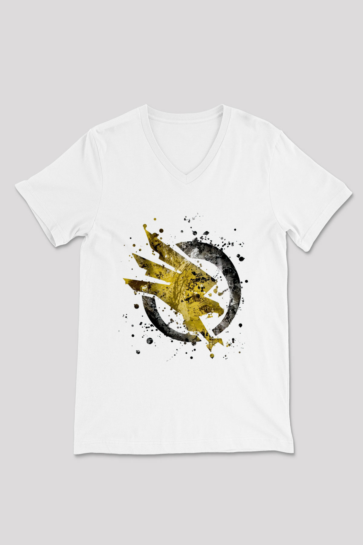Command and Conquer Beyaz Unisex V Yaka Tişört