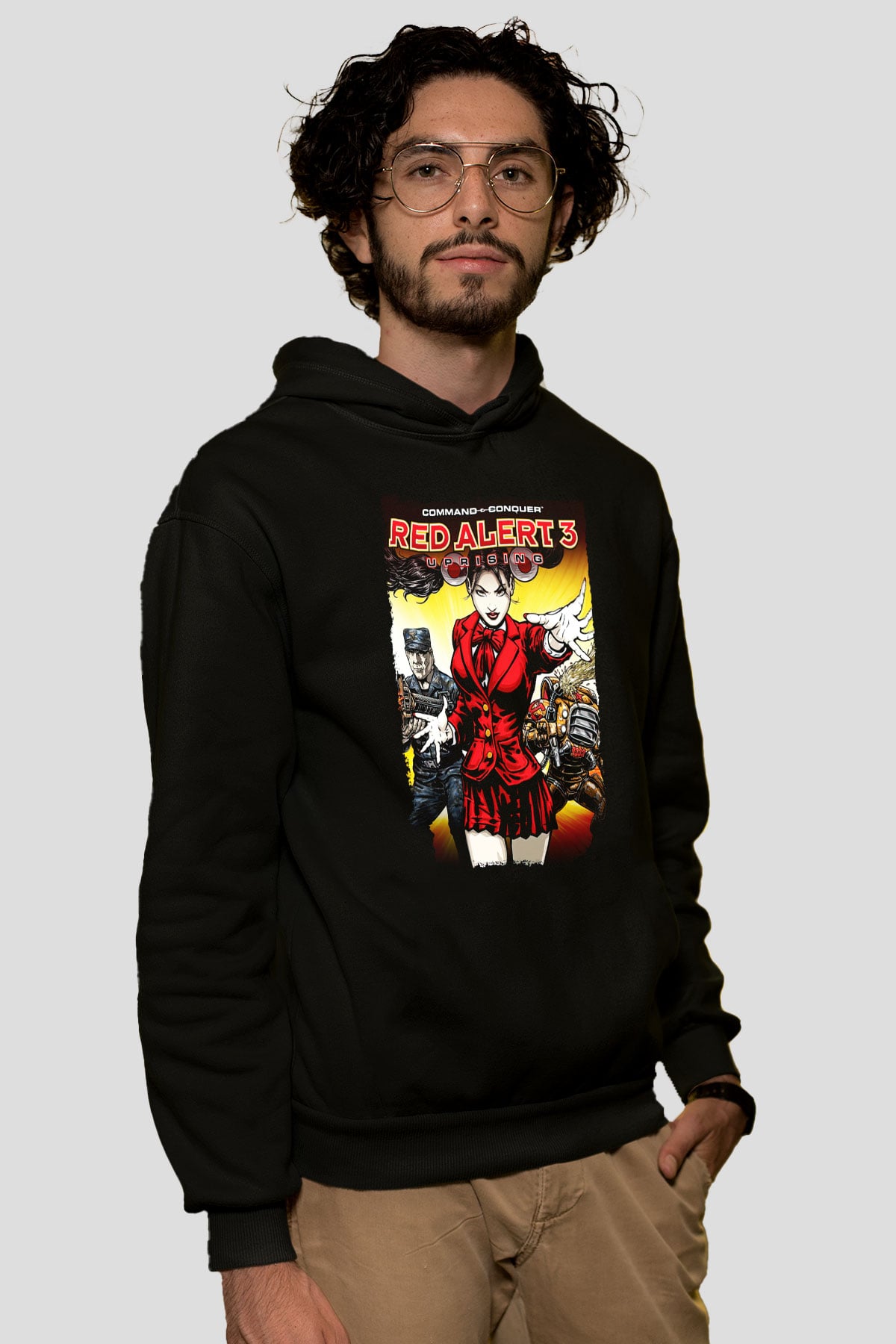 Command and Conquer Siyah Unisex Hoodie