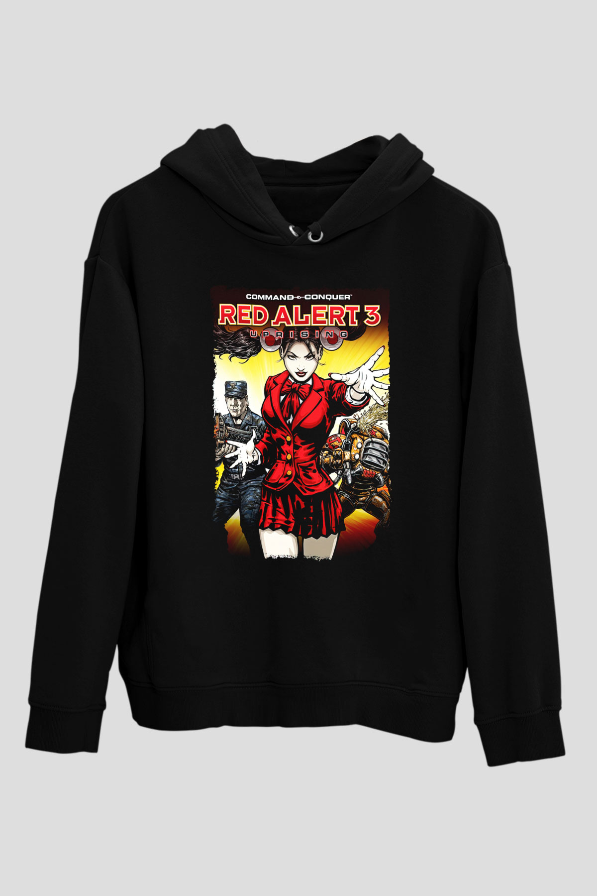 Command and Conquer Siyah Unisex Hoodie