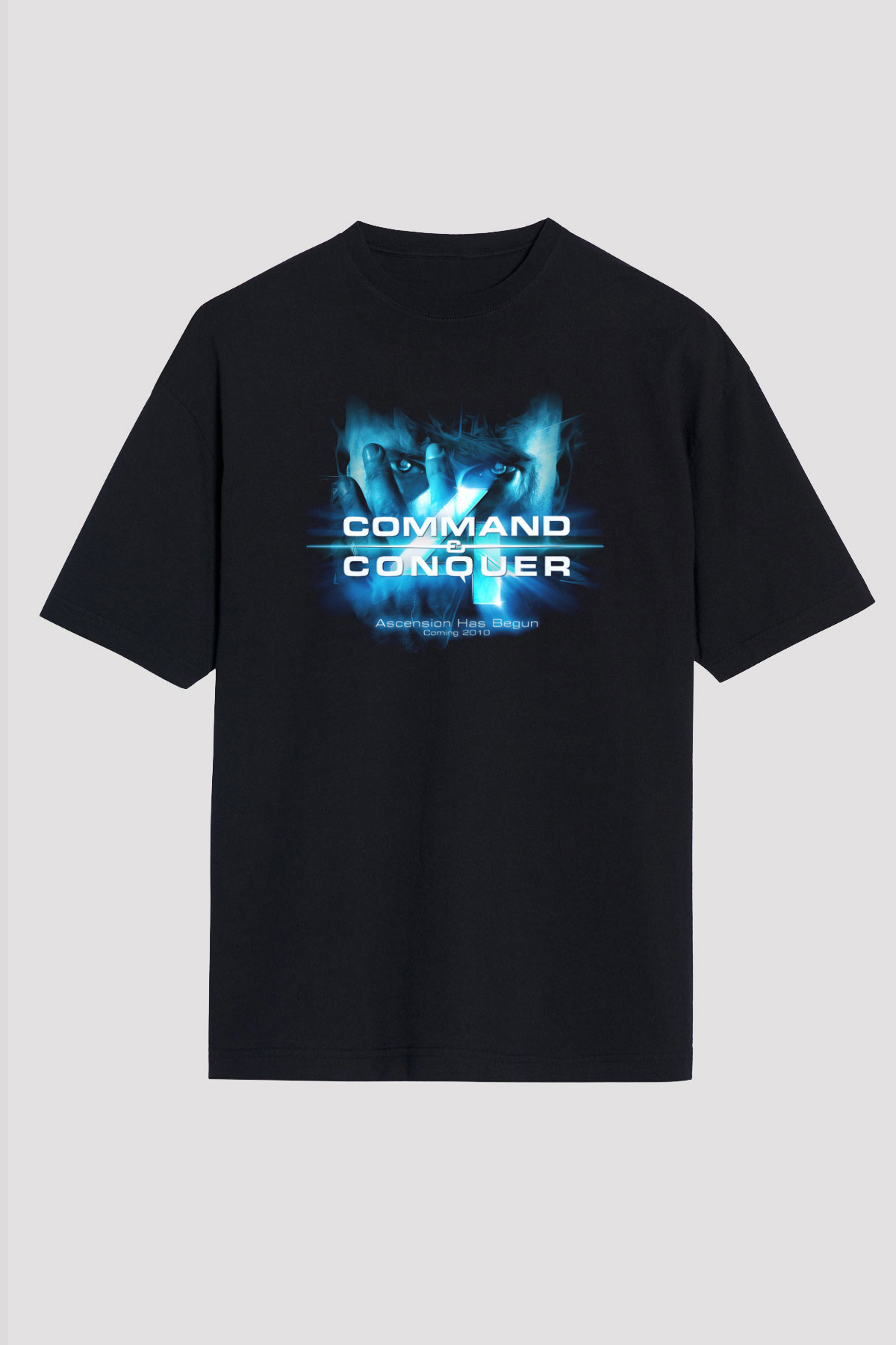 Command and Conquer Siyah Oversize Tişört Oversize T-shirt