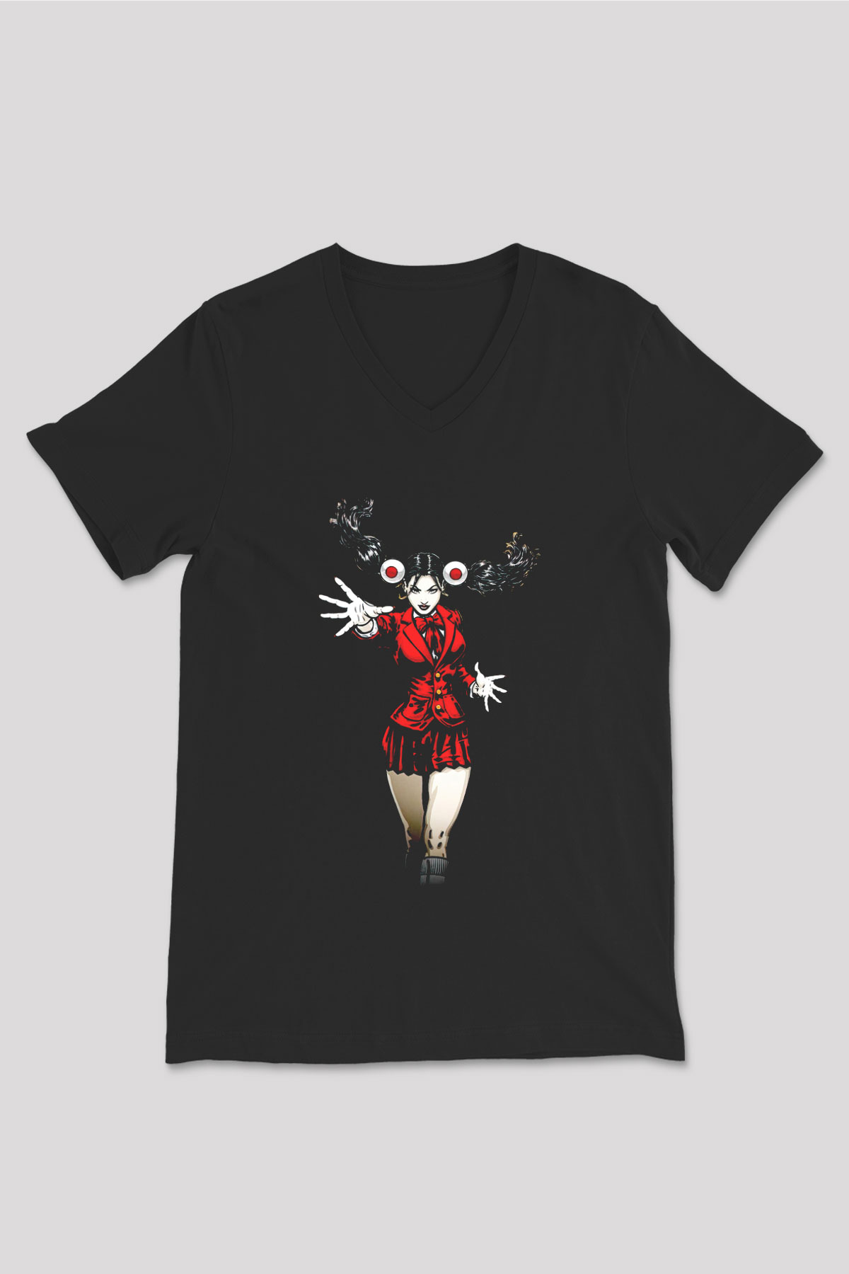 Command and Conquer Siyah Unisex V Yaka Tişört